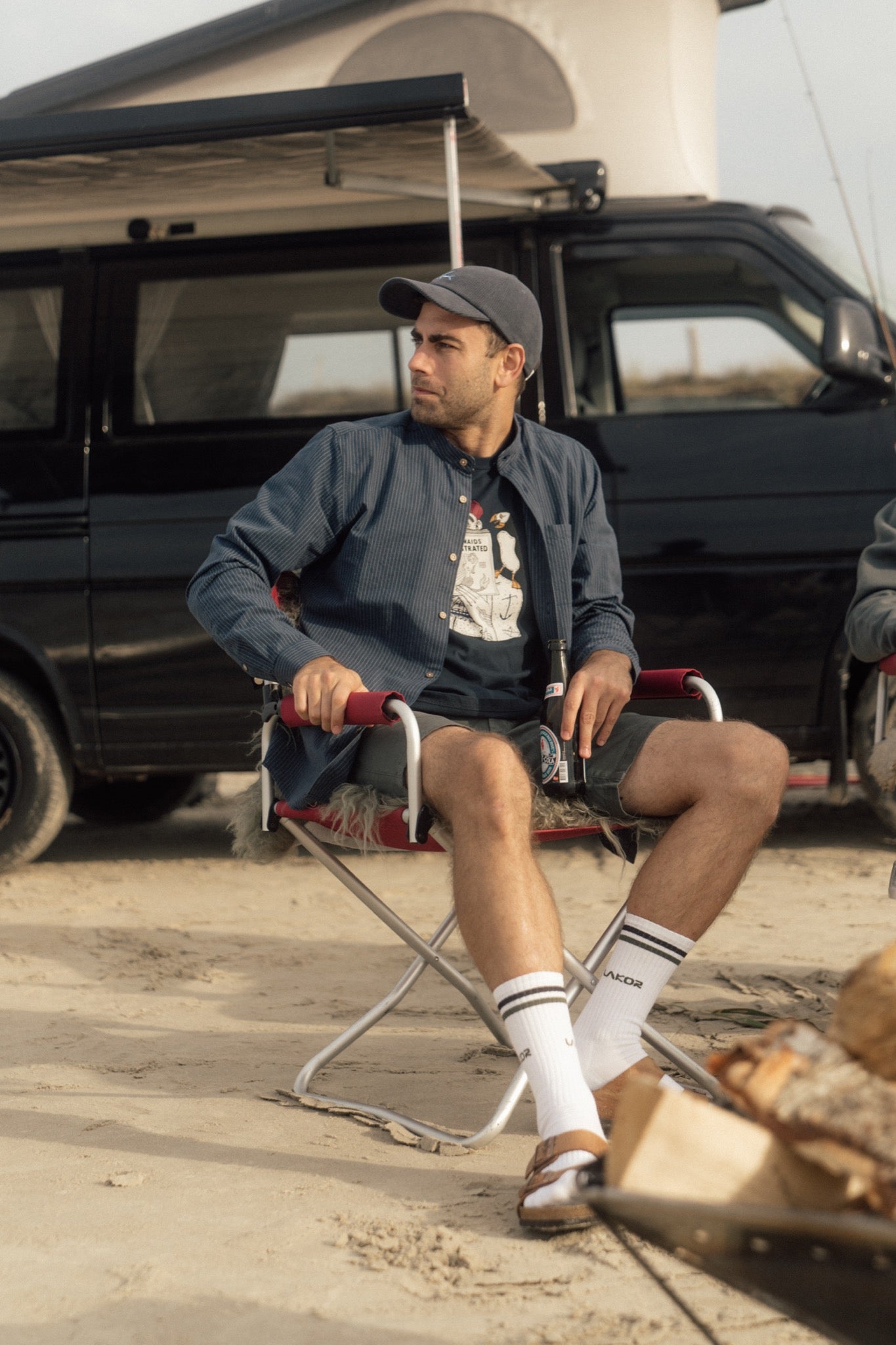 LAKOR Linus Light Shirt Shirt Blueberry