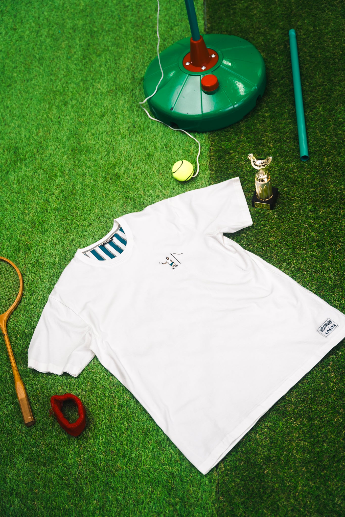 LAKOR Mini Tennis Player T-shirt T-Shirt Star White