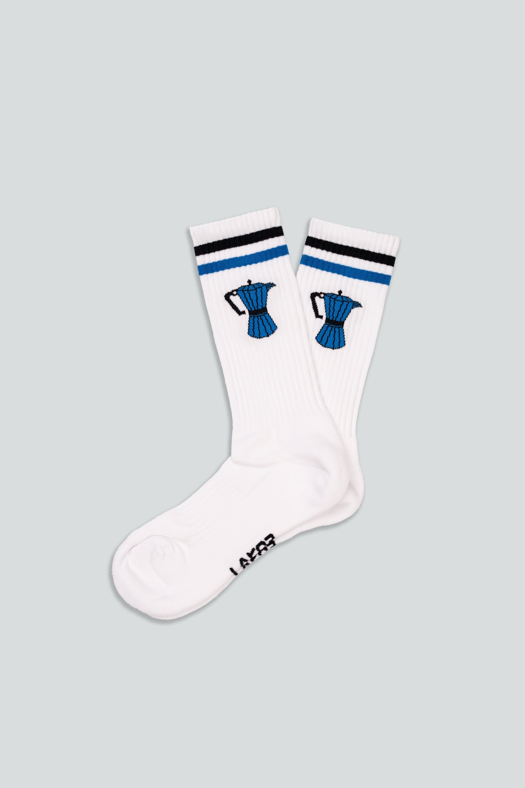 LAKOR Moka Pot Socks Tennis Socks White