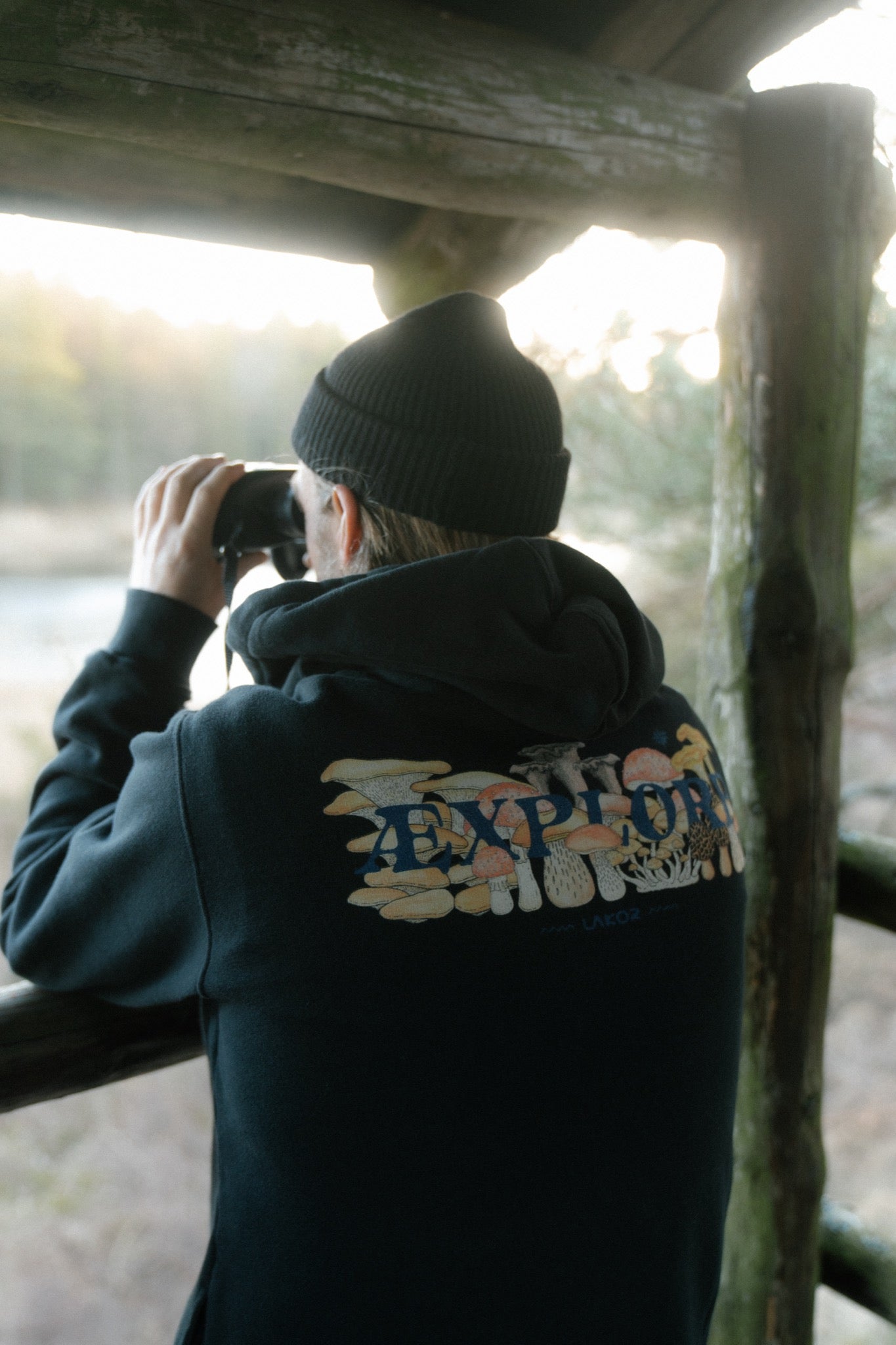 LAKOR Mushroom Forest Hoodie Sweatshirt Moonless Night