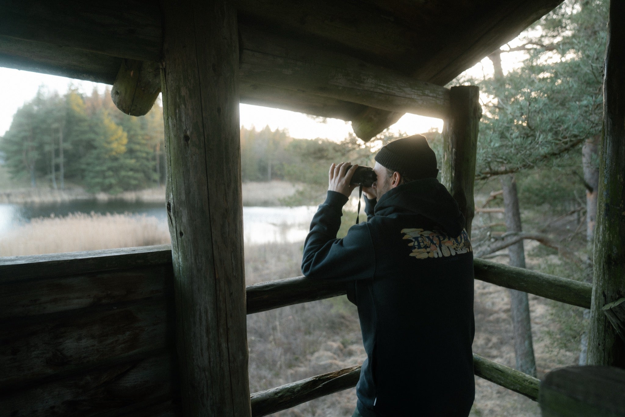 LAKOR Mushroom Forest Hoodie Sweatshirt Moonless Night