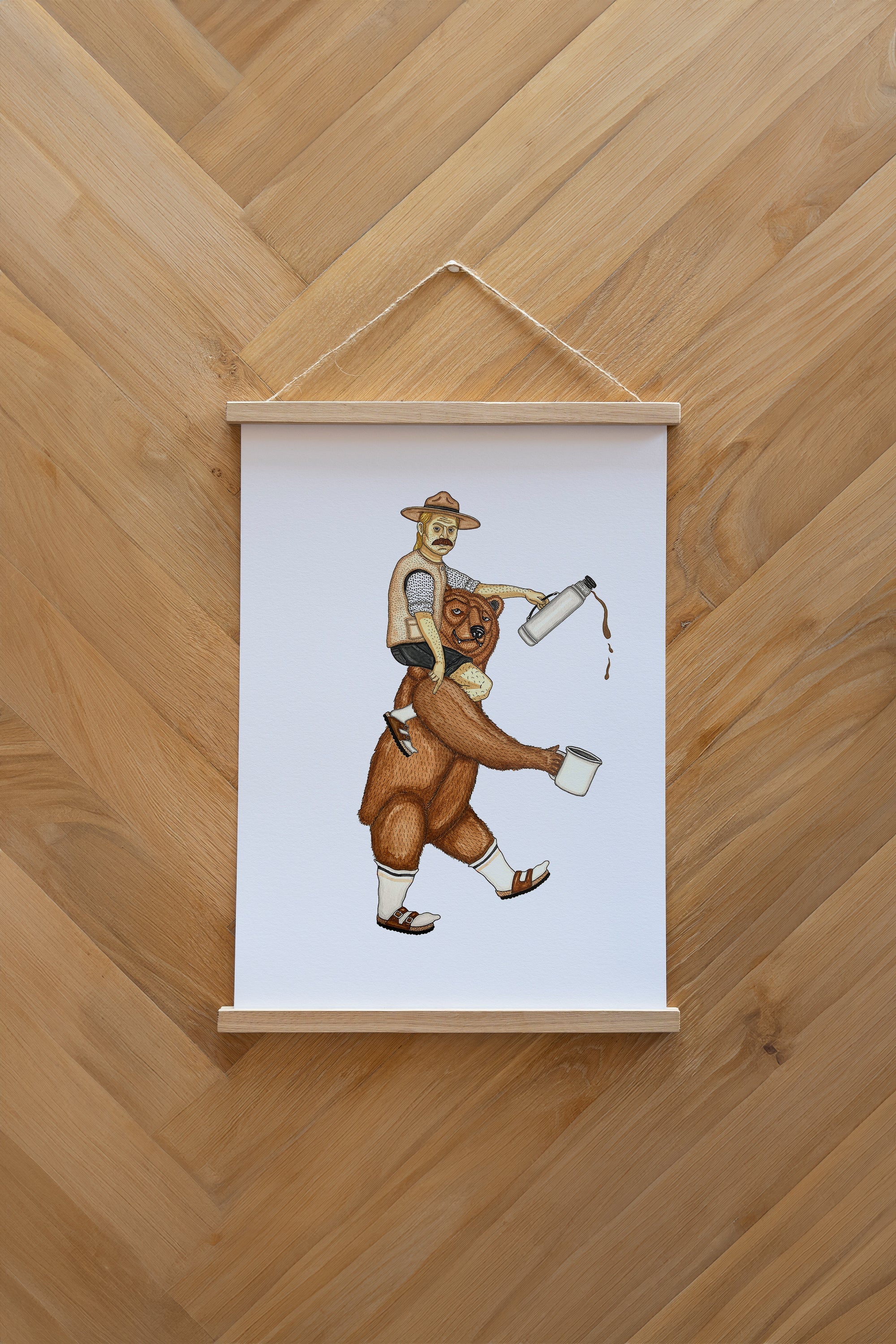 Nordic Über Poster - White