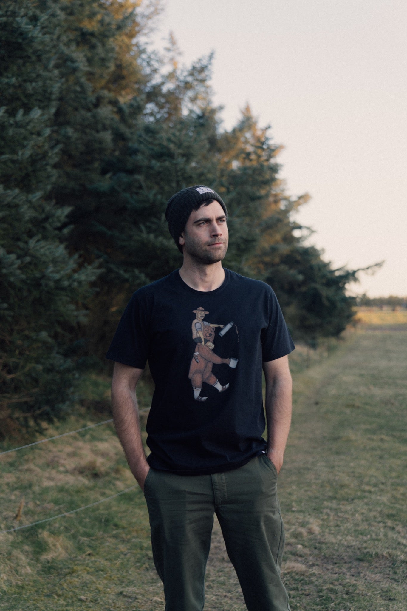 Nordic Über T-shirt - Moonless Night