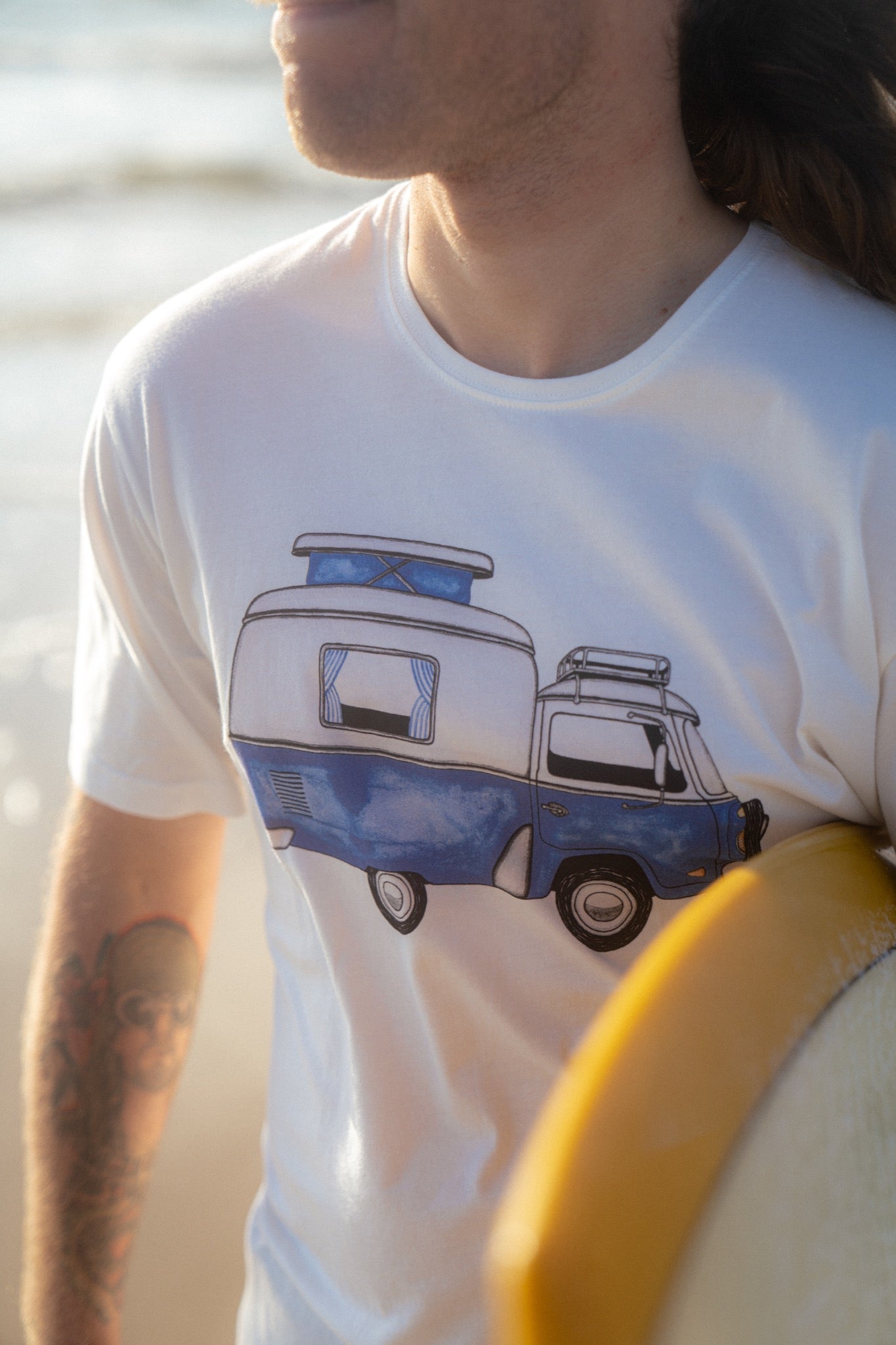 LAKOR Ocean Camper T-shirt T-Shirt Star White