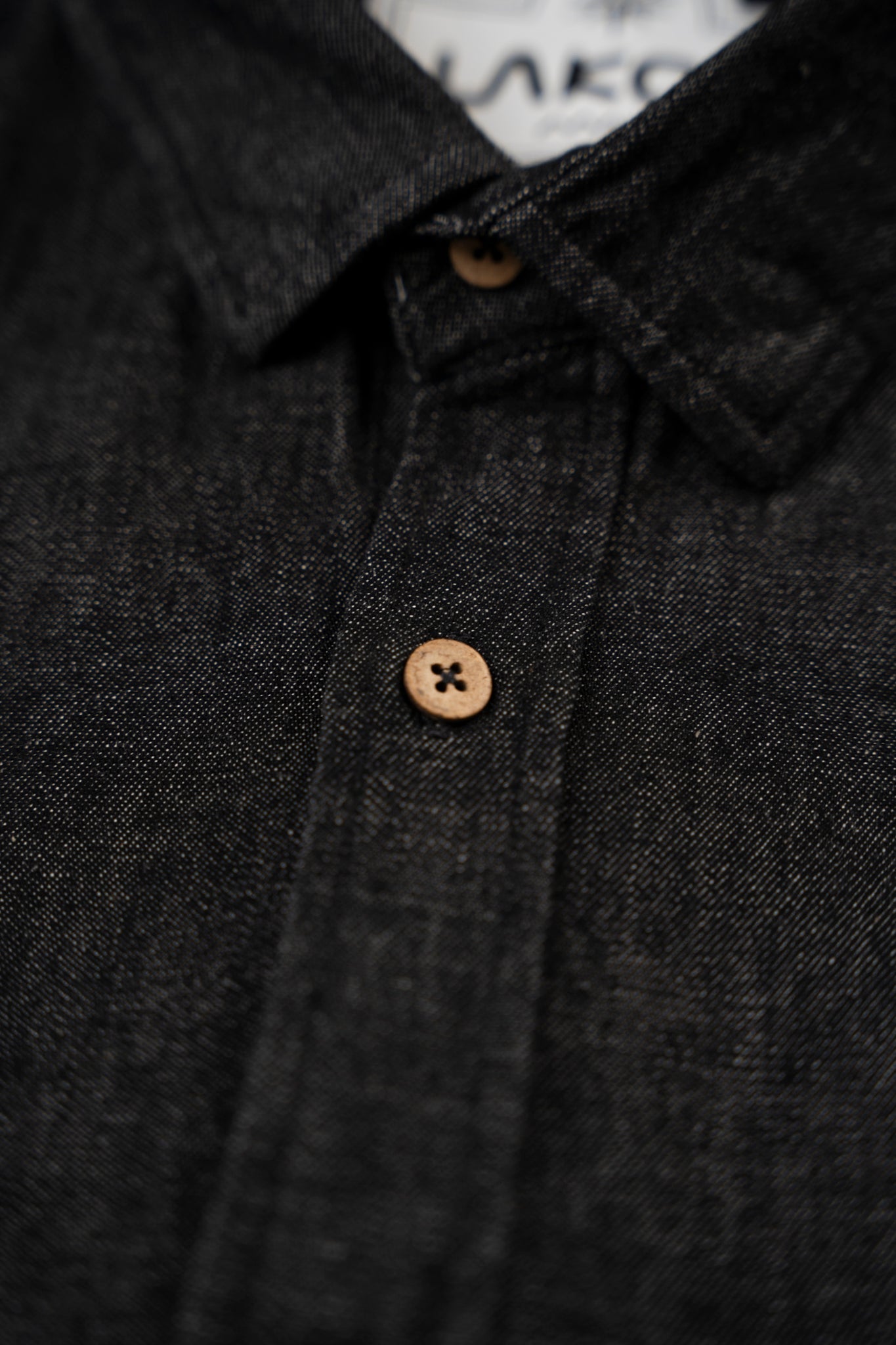 LAKOR Organic Denim Shirt Shirt Black