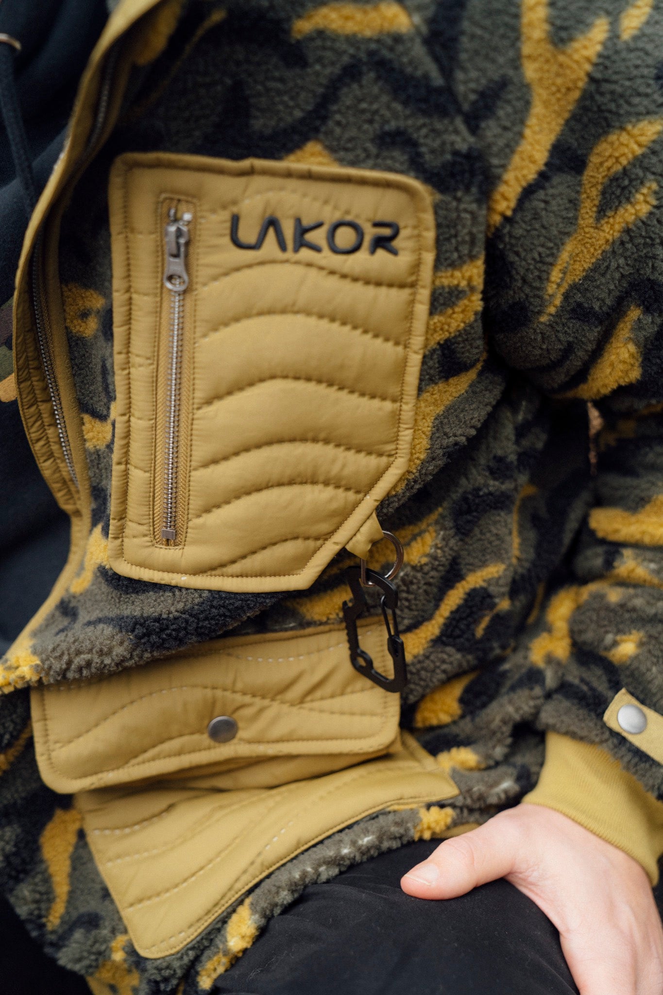 LAKOR Ovis Teddy Fleece Jacket Jacket Drip Stop Seagull Camo