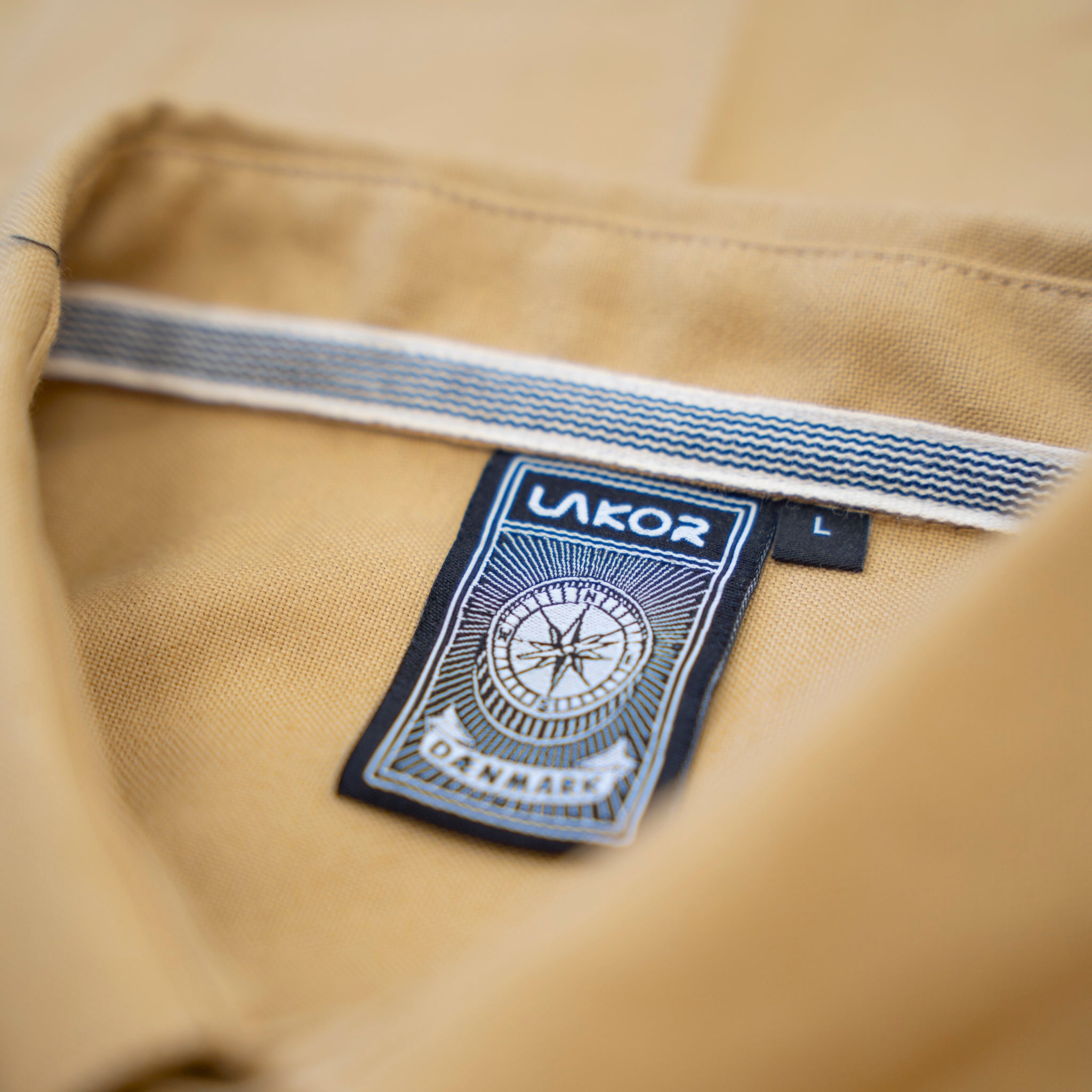 LAKOR Oxford Short Sleeve Short Sleeve Shirt Khaki