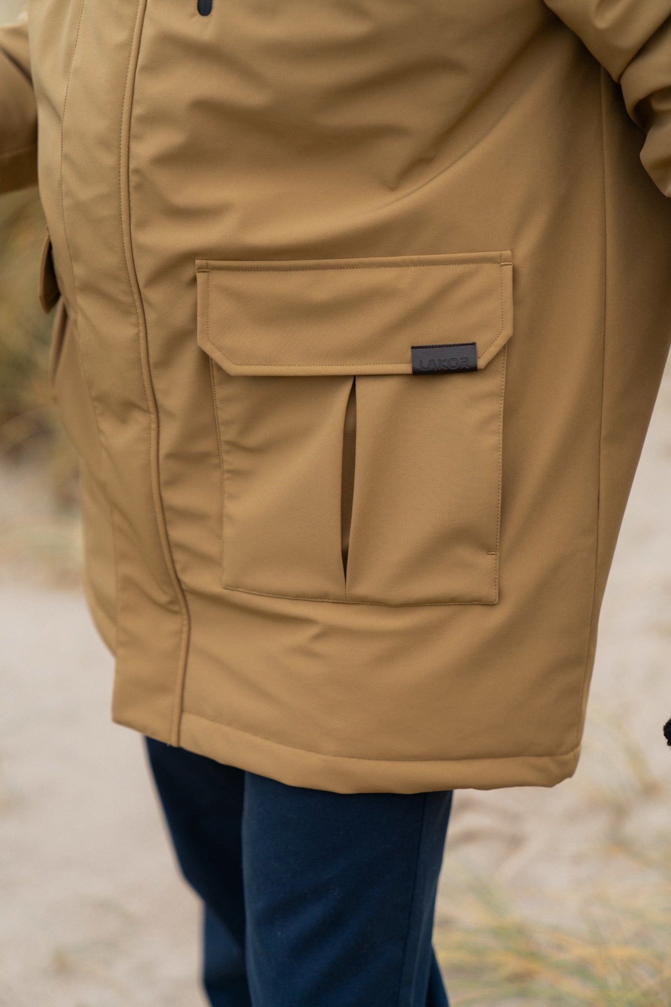 Parka Jacket - Dull Gold | LAKOR
