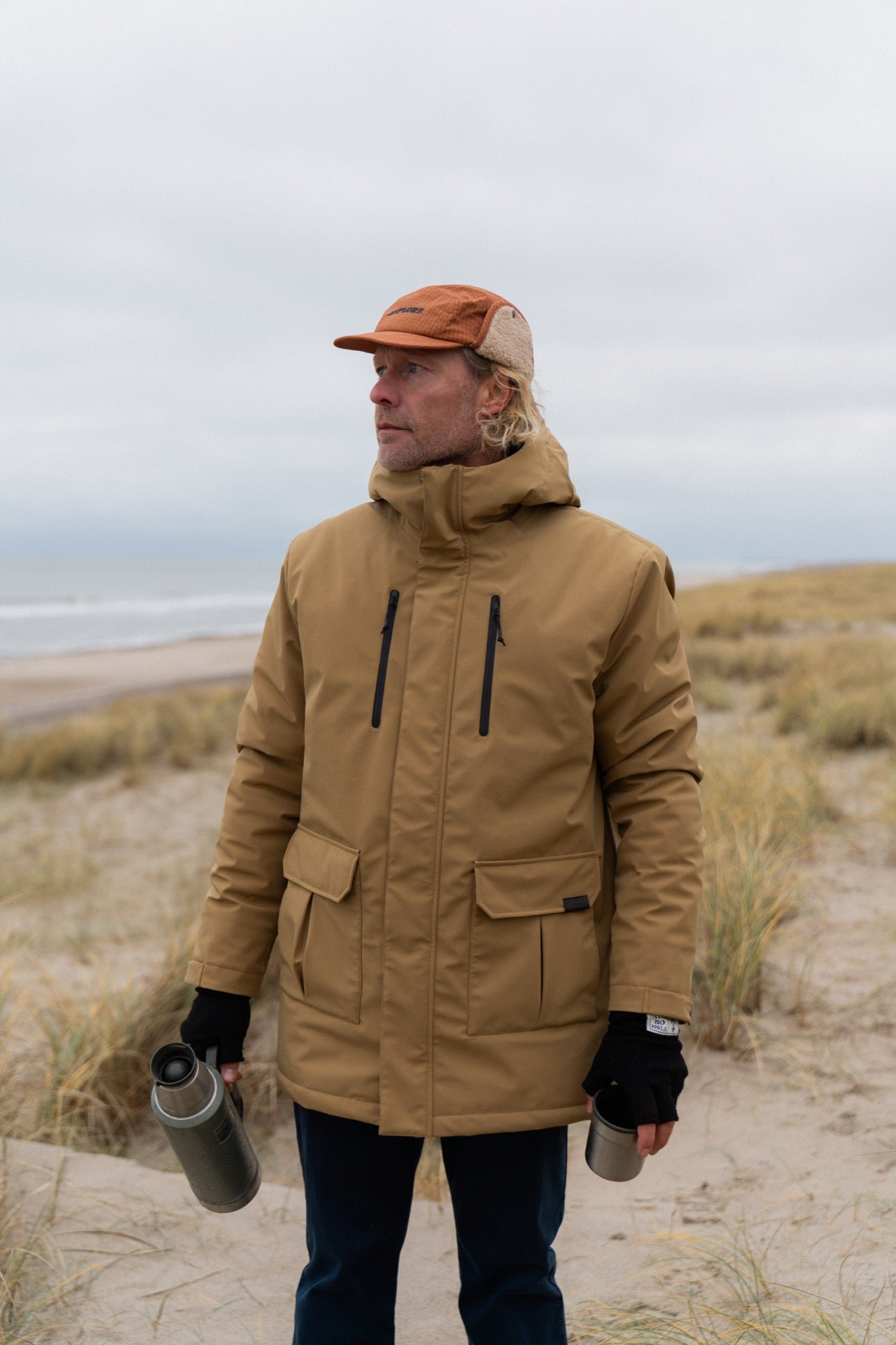 Parka Jacket - Dull Gold | LAKOR