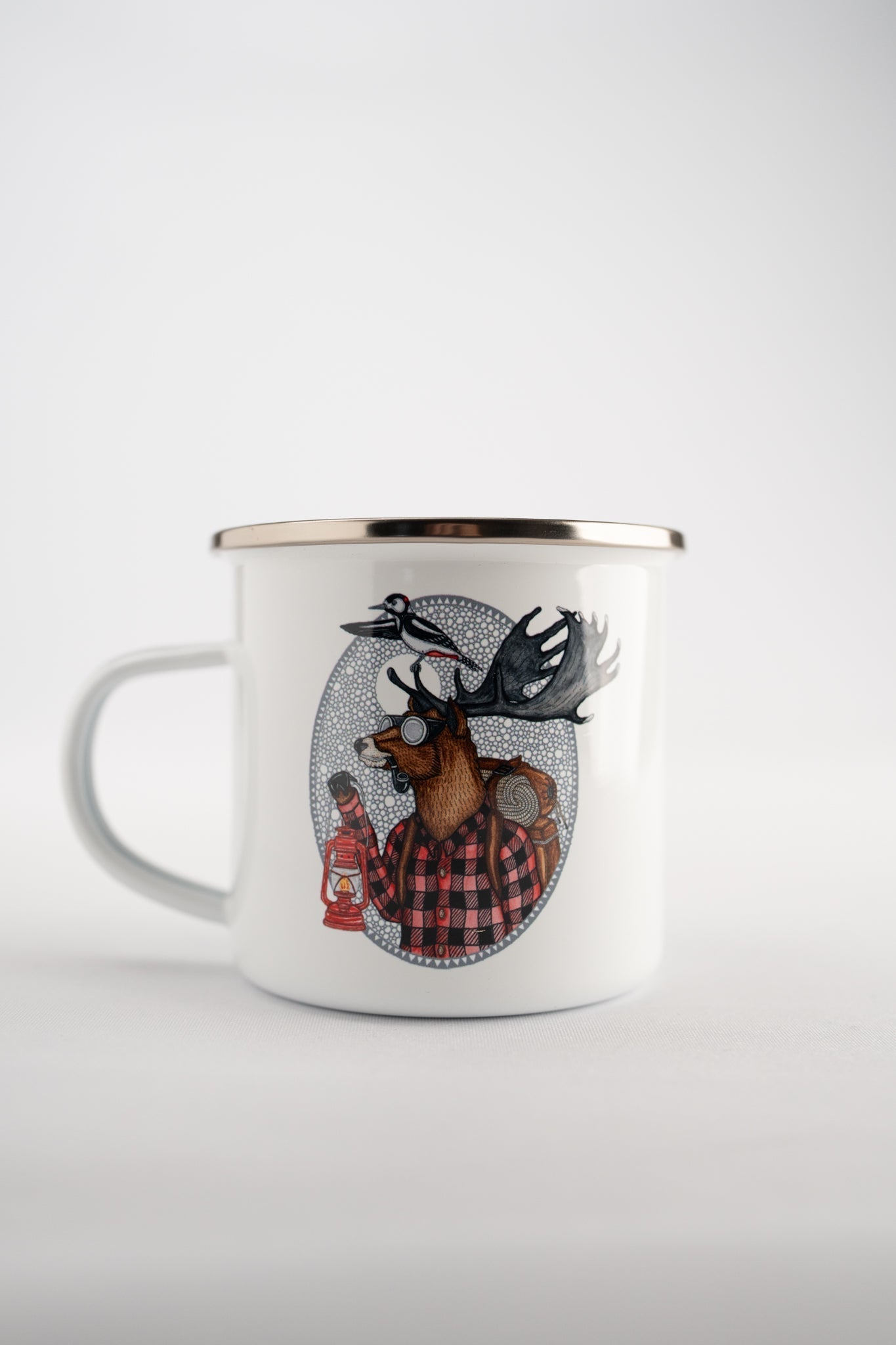 LAKOR Pathfinder Emaljekrus Mug White