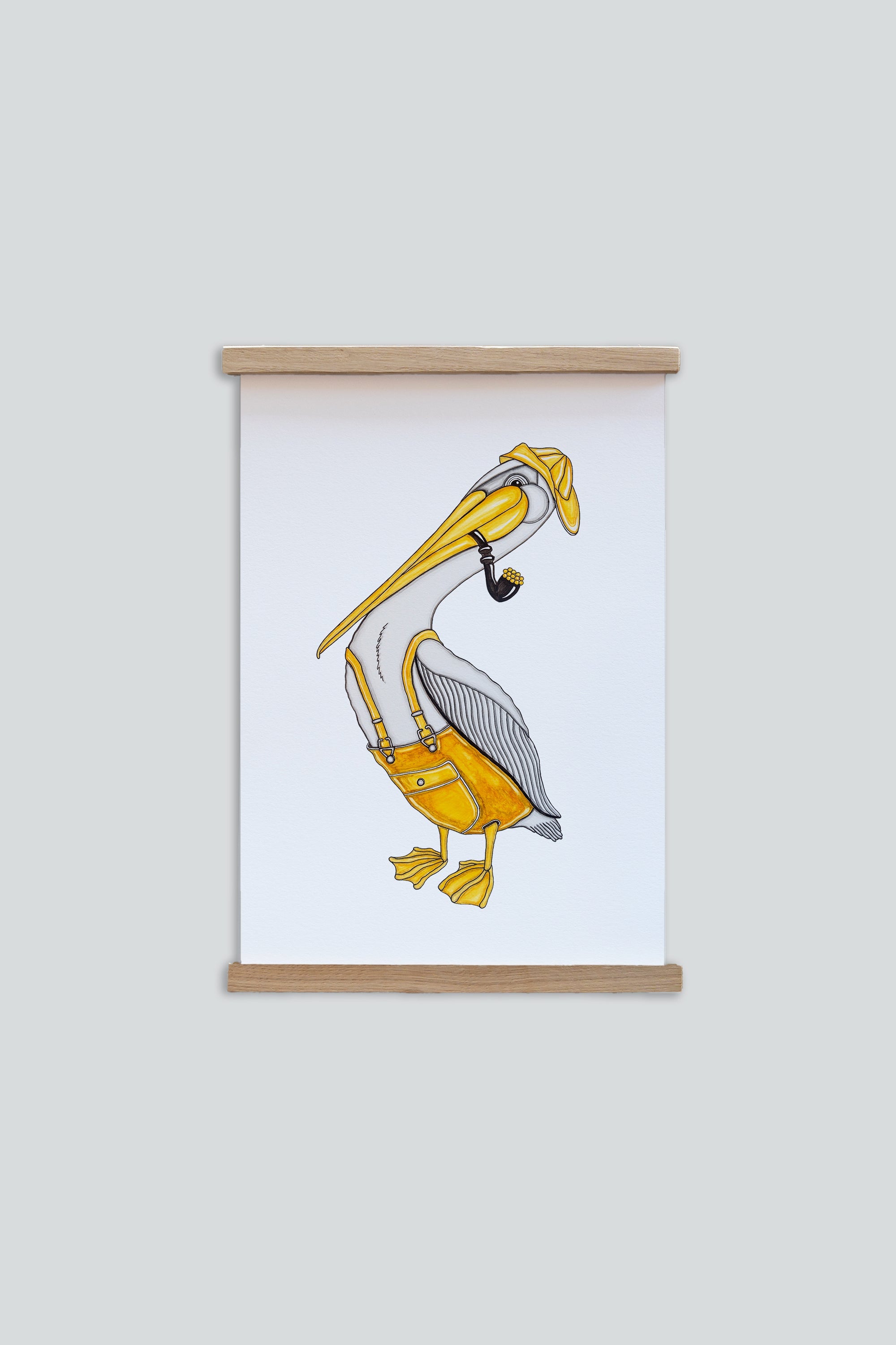 LAKOR Pier Pelican Plakat Poster White