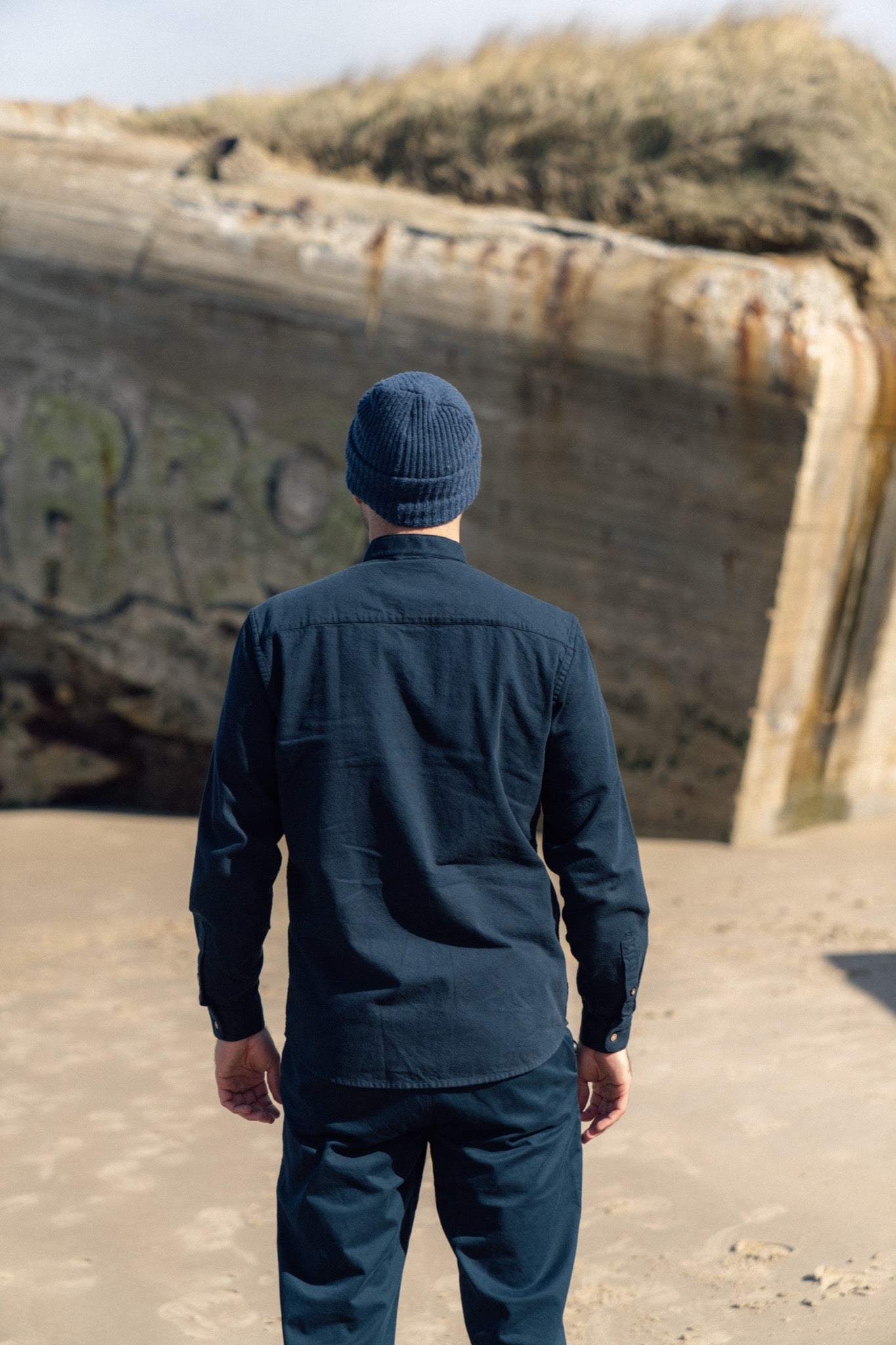 LAKOR Plain Dal Shirt Shirt Blueberry