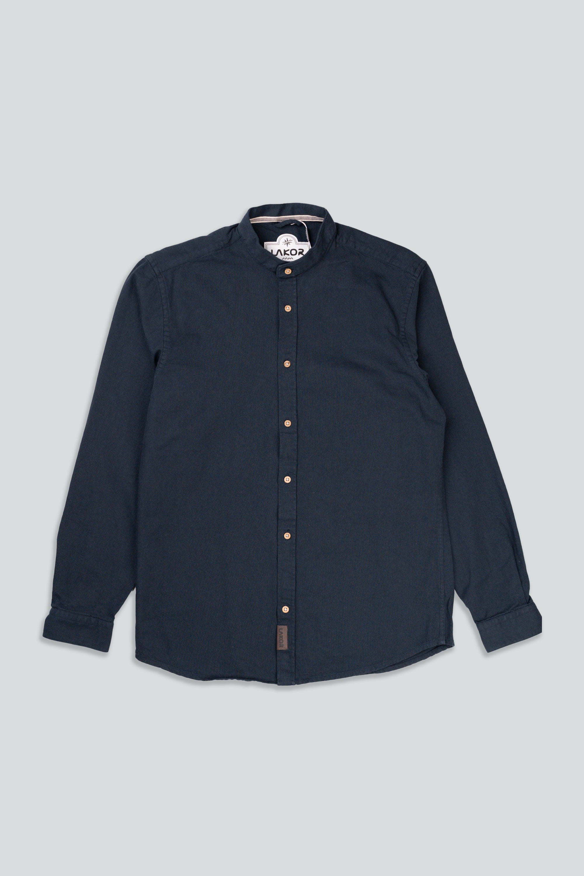 LAKOR Plain Dal Shirt Shirt Blueberry