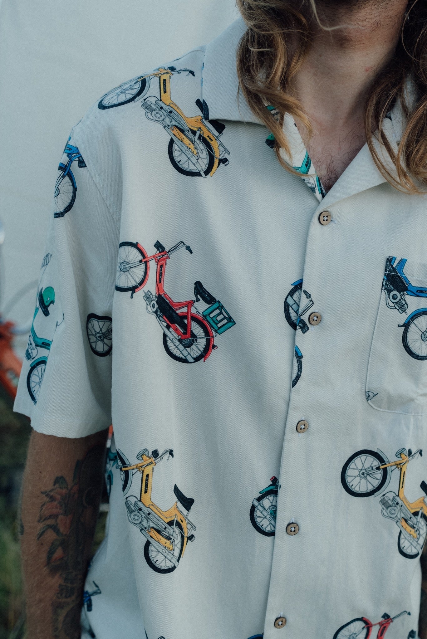LAKOR Puch Color Short Sleeve Shirt Short Sleeve Shirt Star White