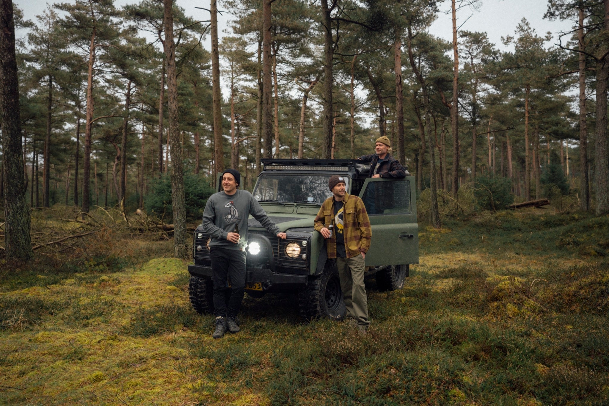 LAKOR Recycled Work Shirt Overshirt Fir Green