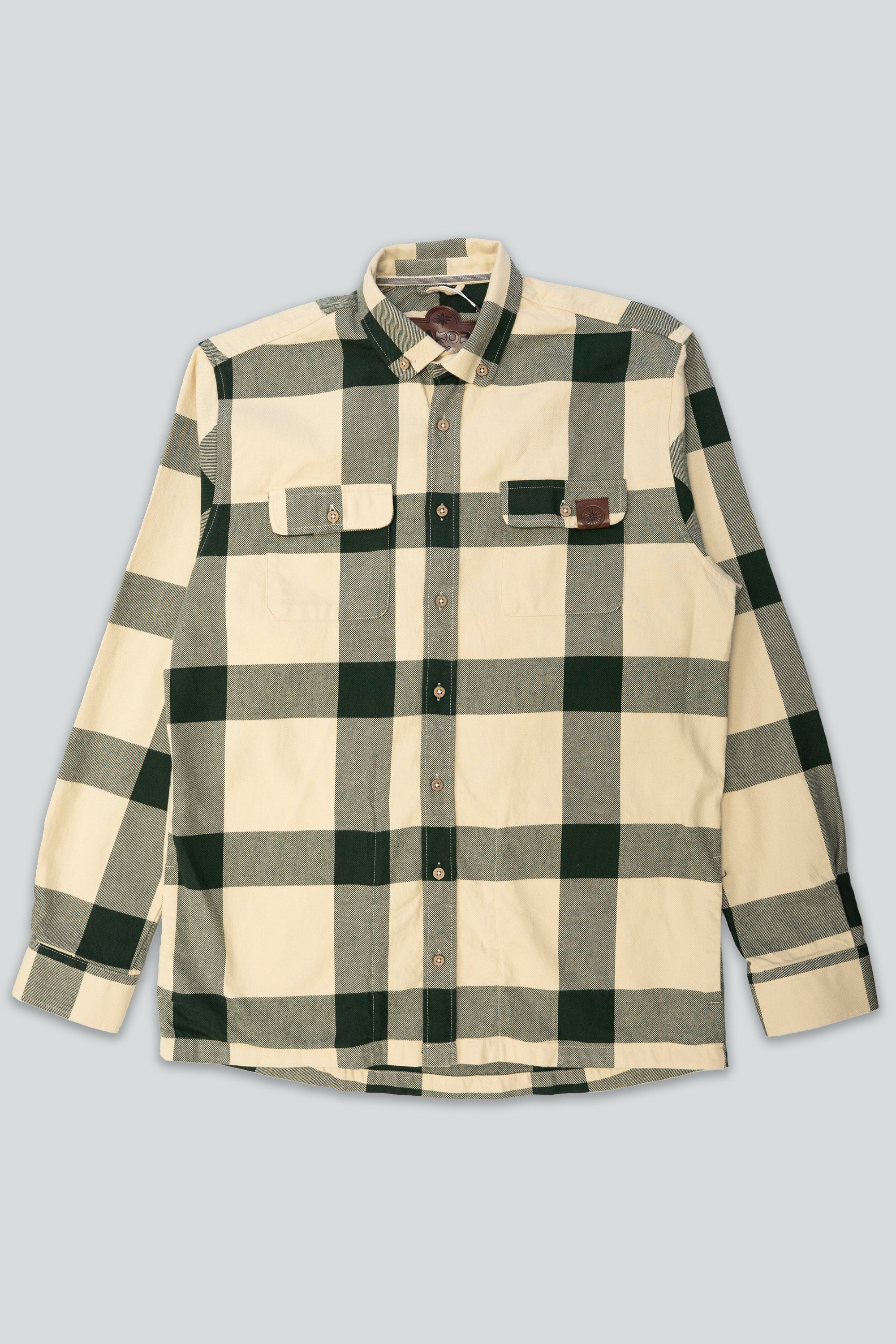 LAKOR Recycled Work Shirt Overshirt Green