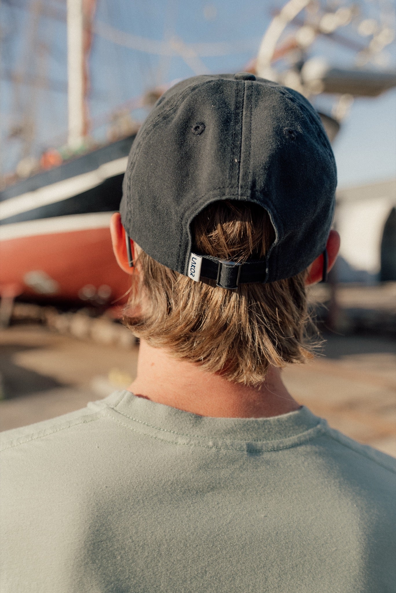 Red Maxi Cap - Black | LAKOR
