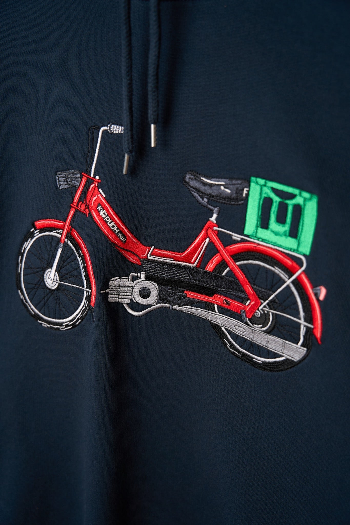 LAKOR Red Maxi Hoodie Sweatshirt Blueberry