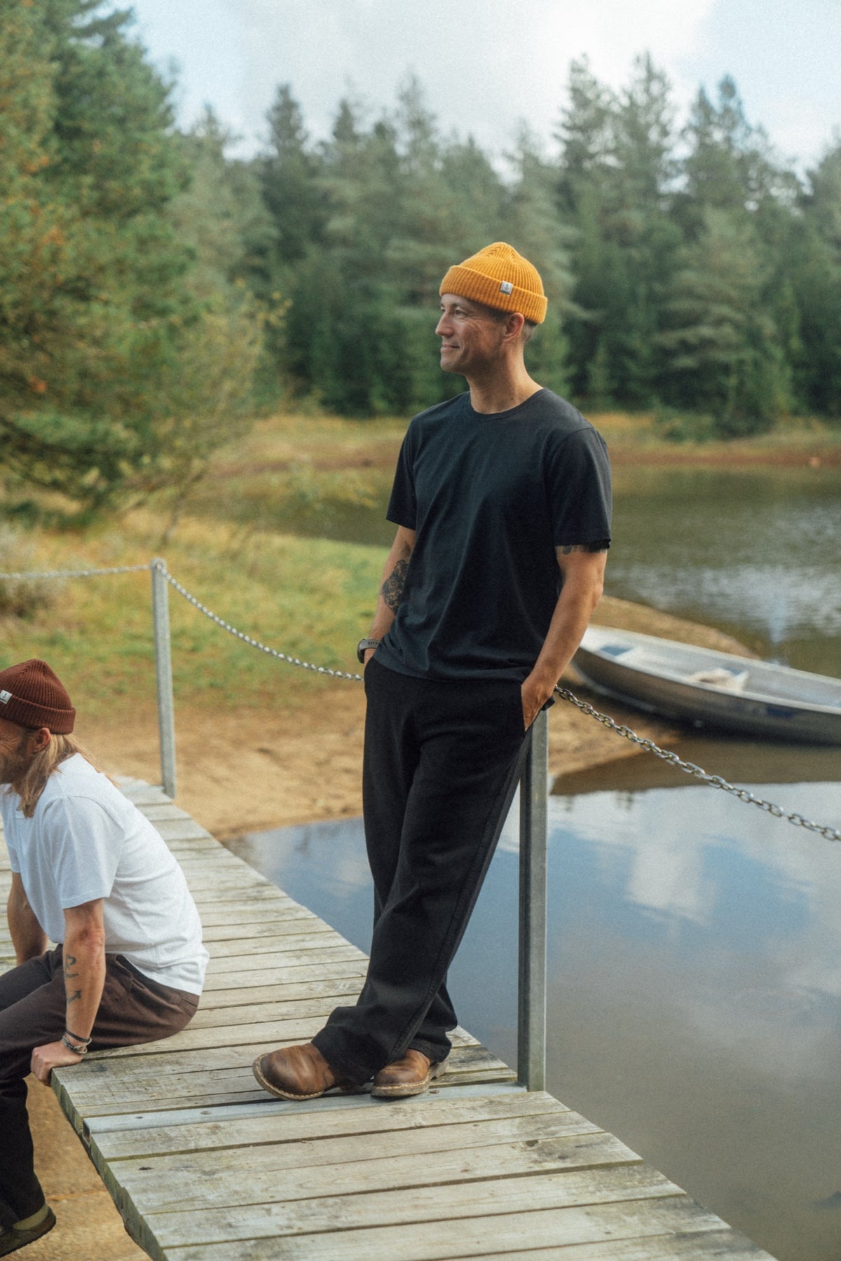 Relaxed Twill Pants - Black