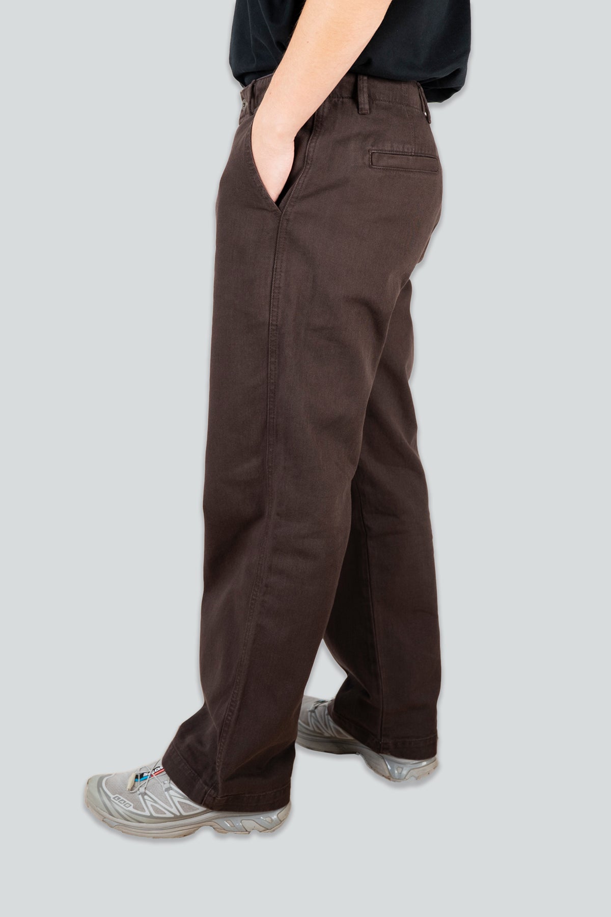 LAKOR Relaxed Twill Pants Pants Coffee Bean