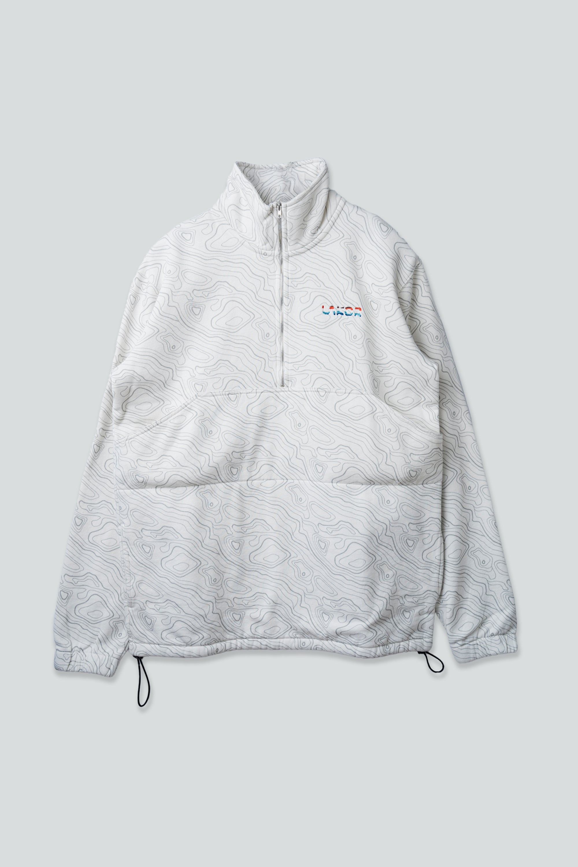 LAKOR Road Map Halfzip Sweatshirt Nimbus Cloud