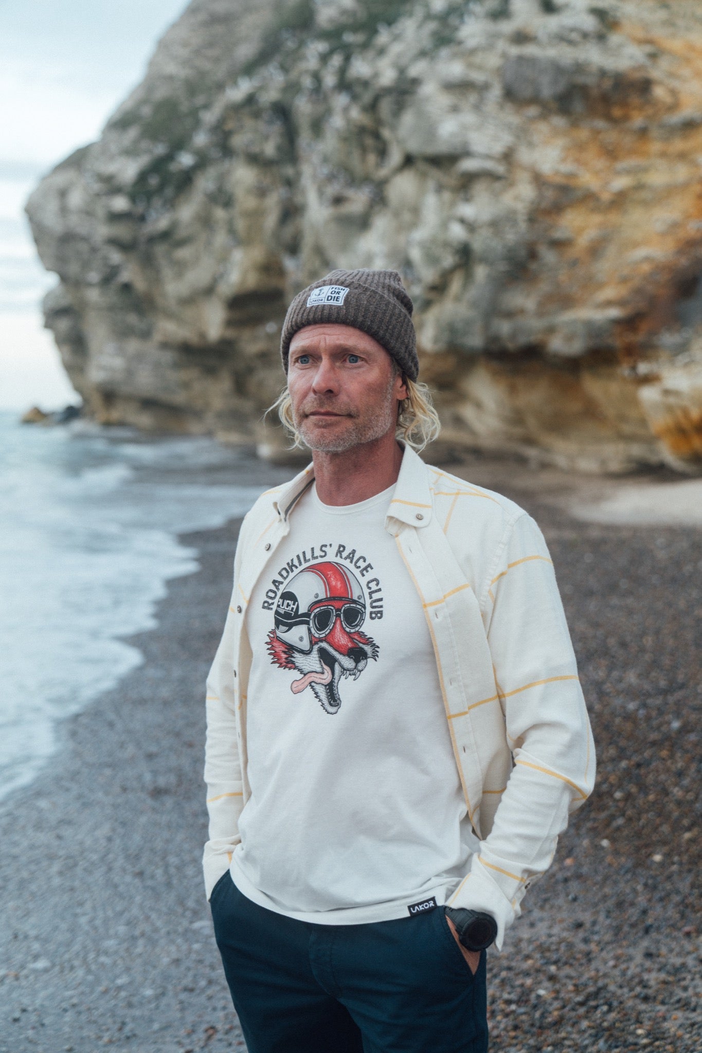 LAKOR Roadkills' Race Club T-shirt T-Shirt Star White