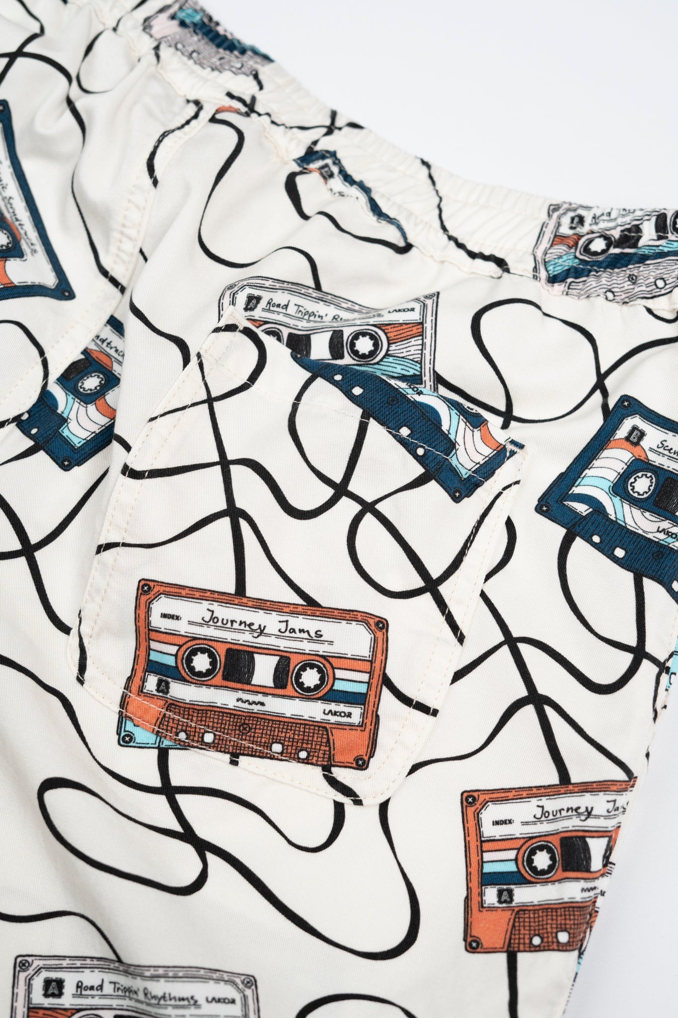 LAKOR Roadtrip Mixtape Shorts Shorts Star White