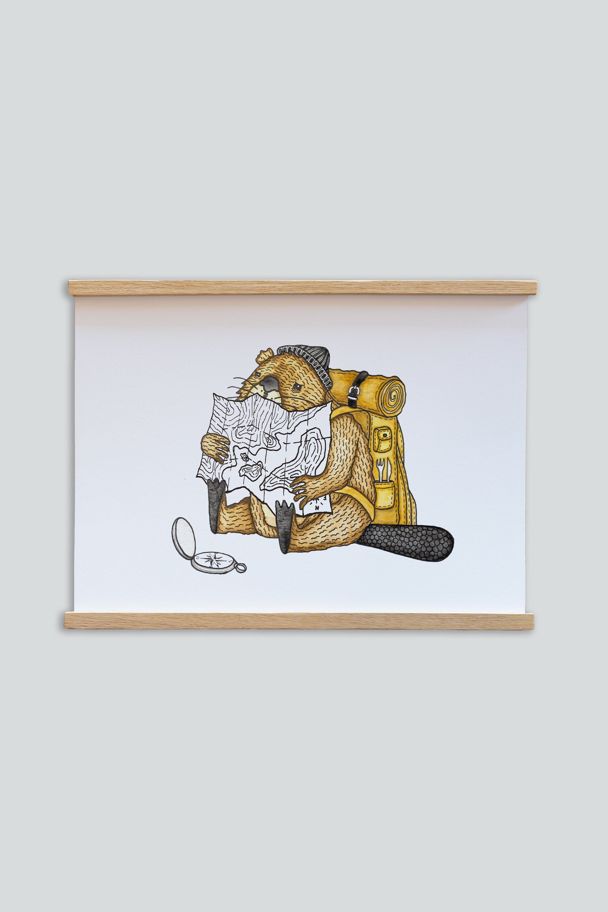 LAKOR Rodents Roadmap Plakat Poster White