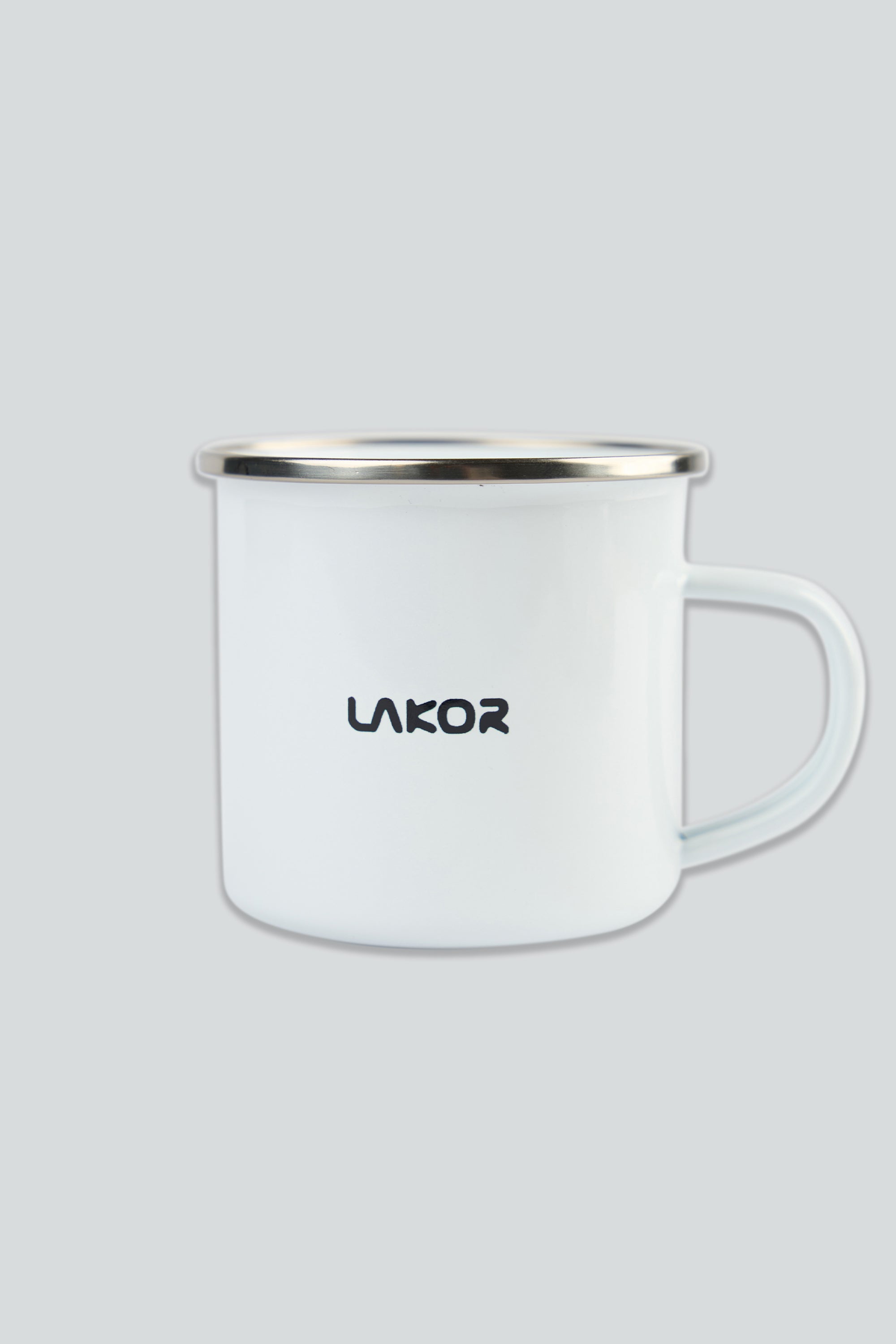 LAKOR Sea Parrot Surfer Emaljekrus Mug White