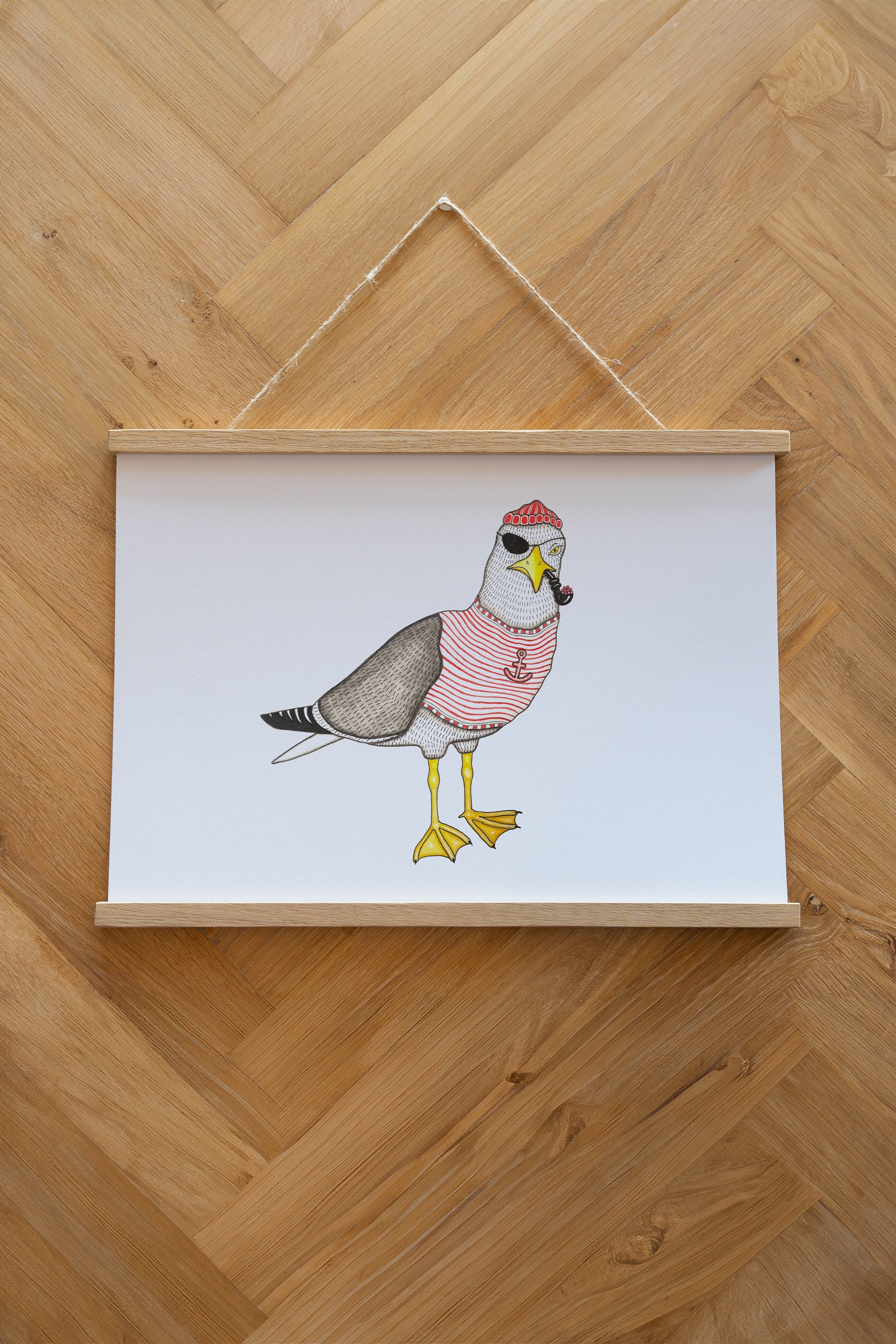 Seaborn Seagull Poster - White