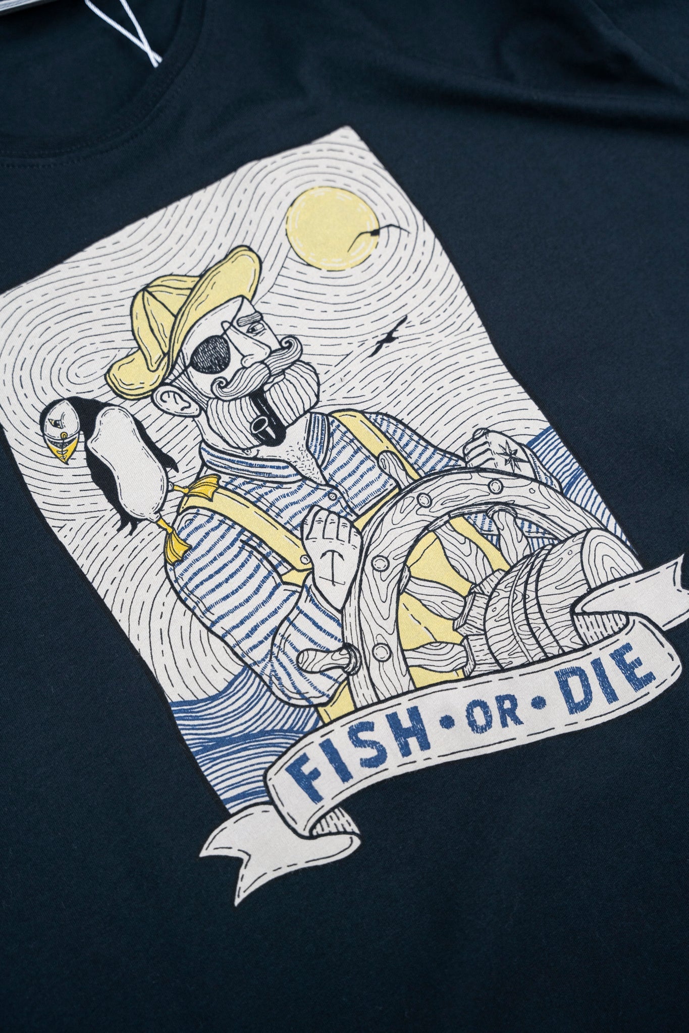 Seaparrot & Shipster T-shirt - Moonless Night