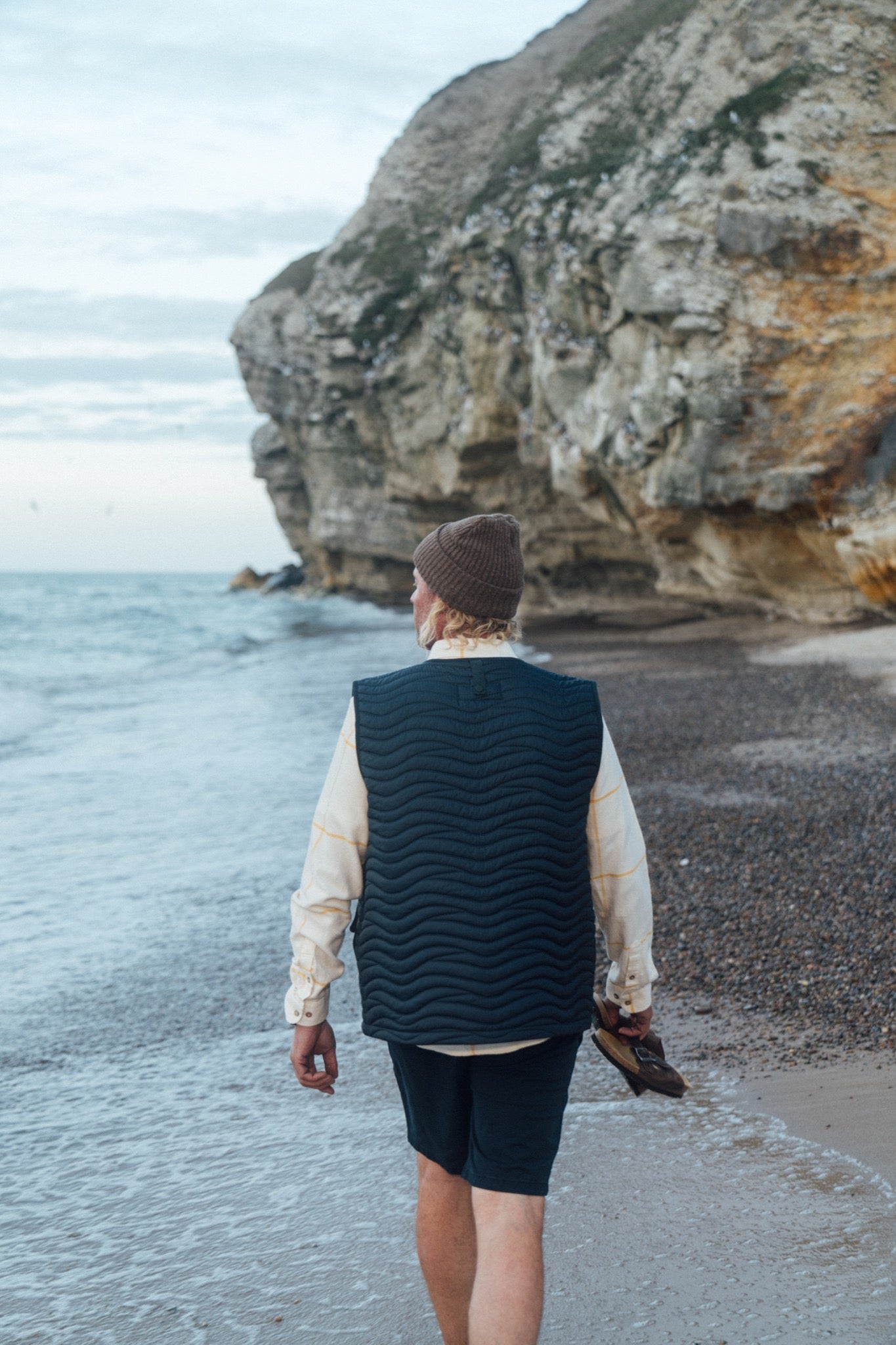 LAKOR Seaway Quilted Vest Jacket Blueberry