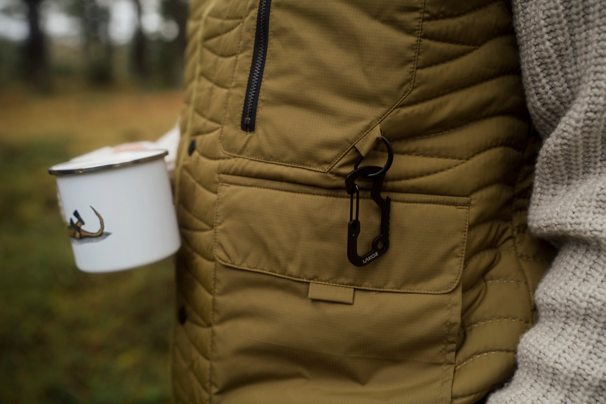 LAKOR Seaway Quilted Vest Jacket Fir Green