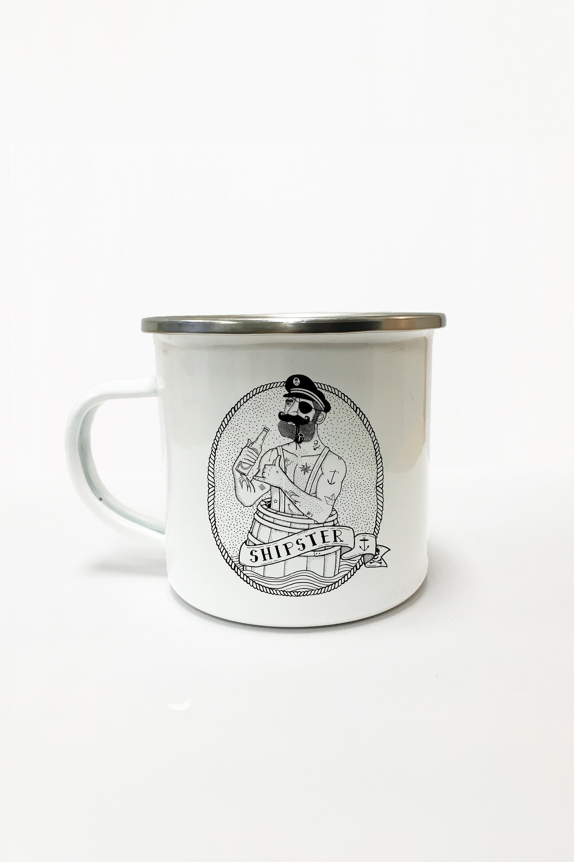 Classic Shipster Enamel Mug