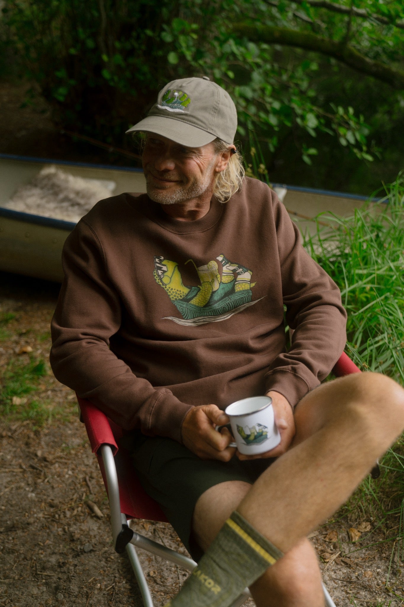 LAKOR Slow Flow Crewneck Sweatshirt Chicory Coffee