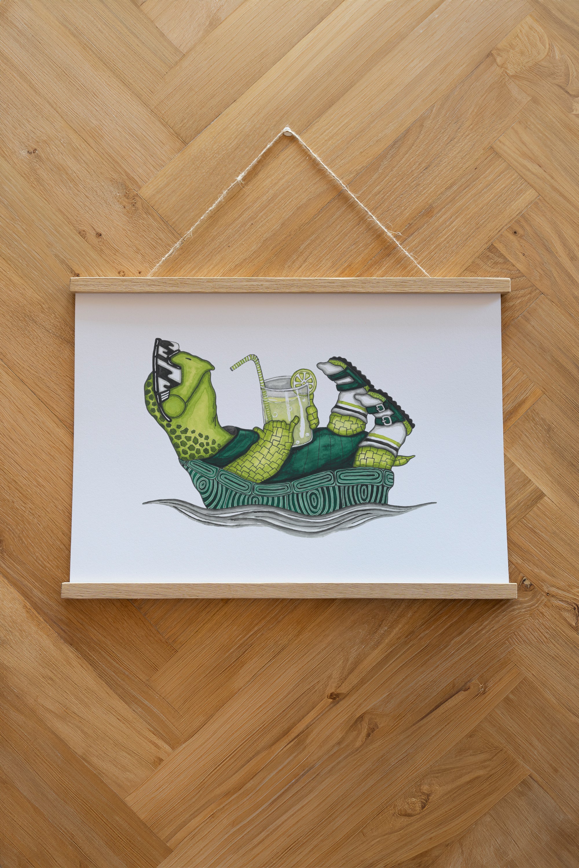 Slow Flow Poster - White