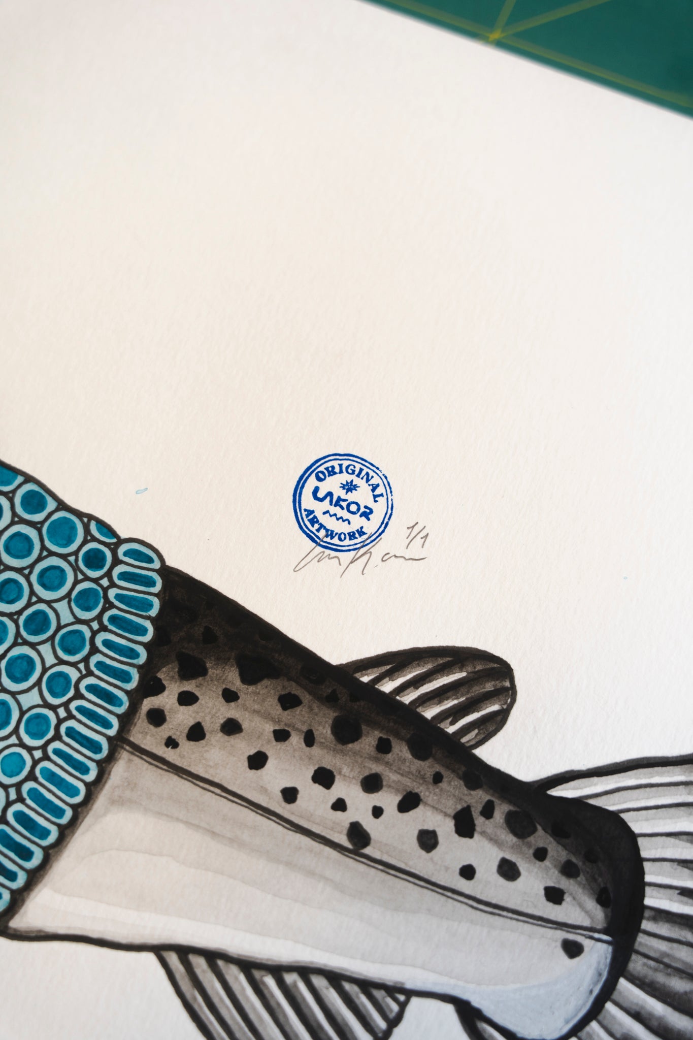 LAKOR Smoking Salmon Original Poster White