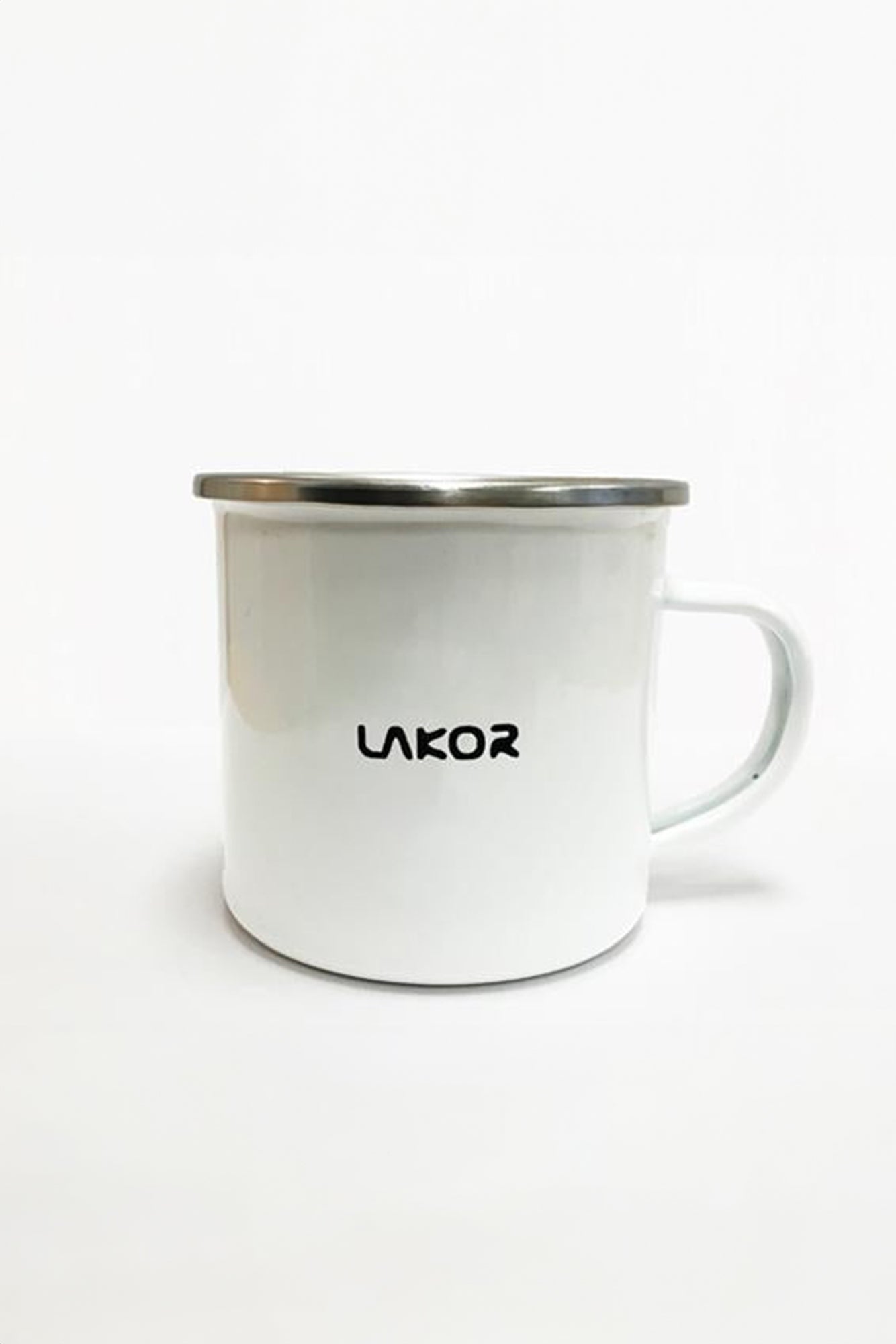 LAKOR Snooze Moose Emaljekrus Mug White