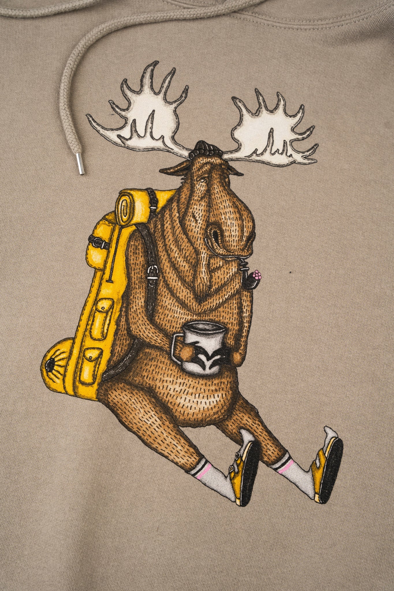 Snooze Moose Hoodie - Fallen Rock