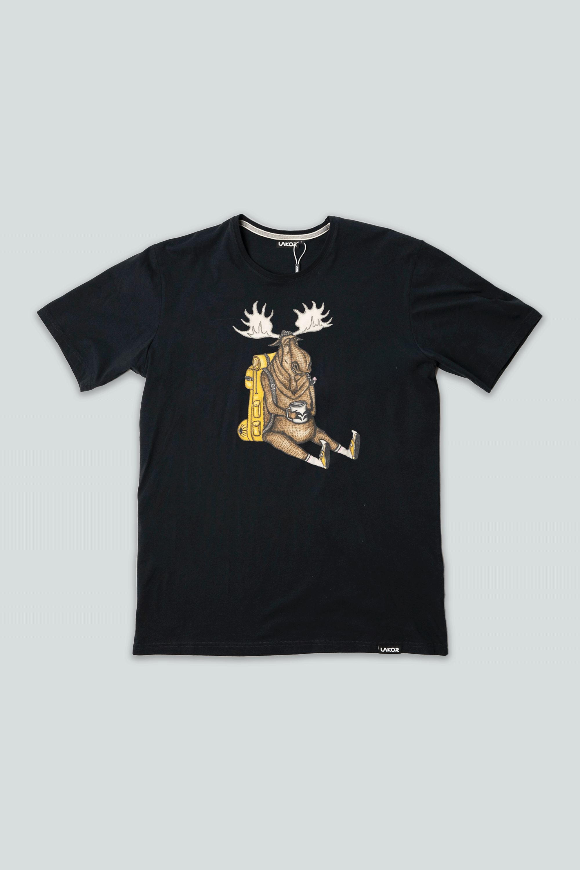 LAKOR Snooze Moose T-shirt T-Shirt Moonless Night