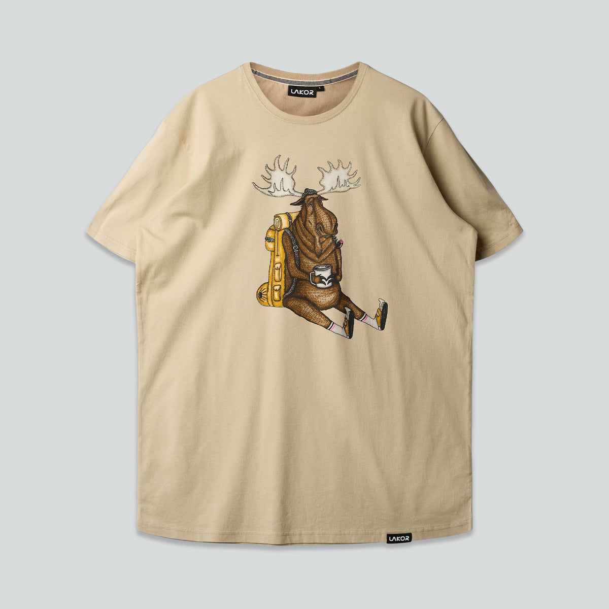 Snooze_Moose_T-shirt-T-Shirt-