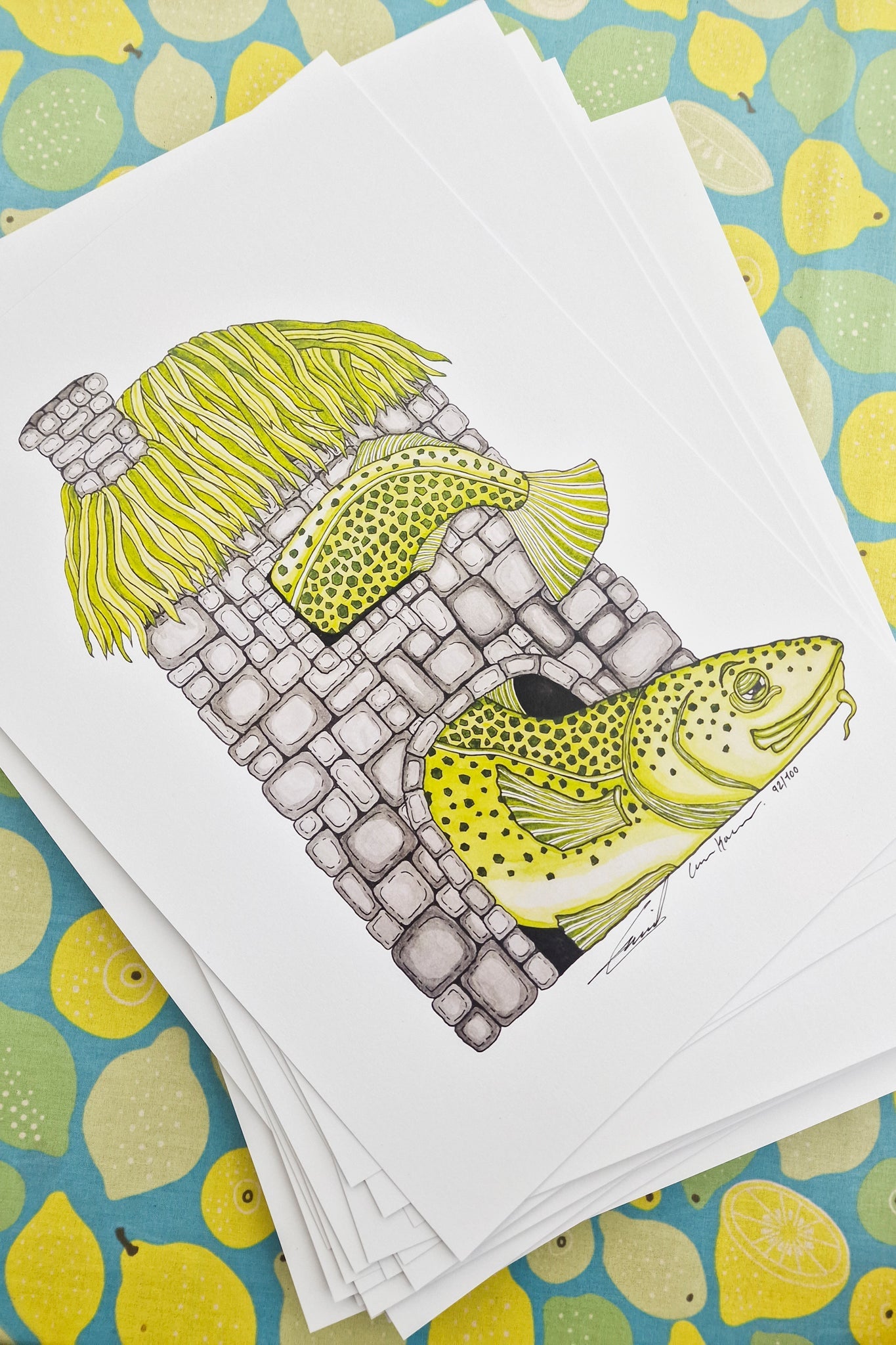 LAKOR Stenbanken Plakat Poster White