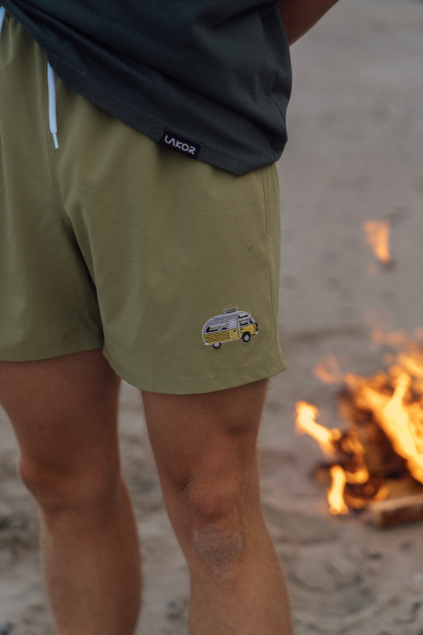 LAKOR Sun Camper Swim Shorts Shorts Mosstone