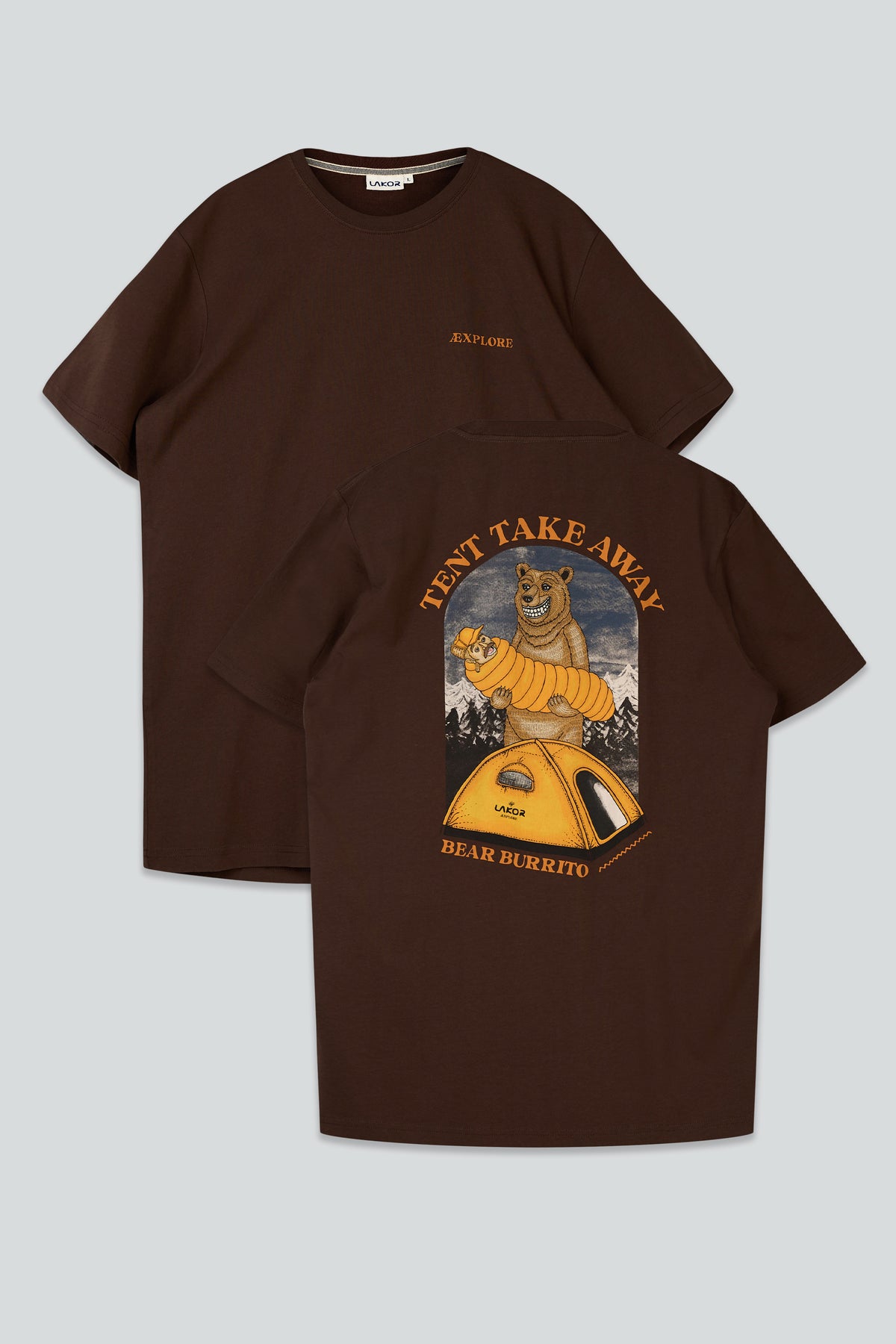 LAKOR Tent Takeaway T-shirt T-Shirt Chicory Coffee