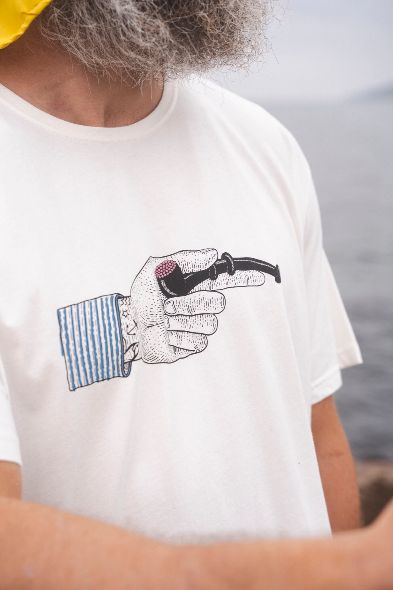 LAKOR The Pointing Pipe T-shirt T-Shirt Star White