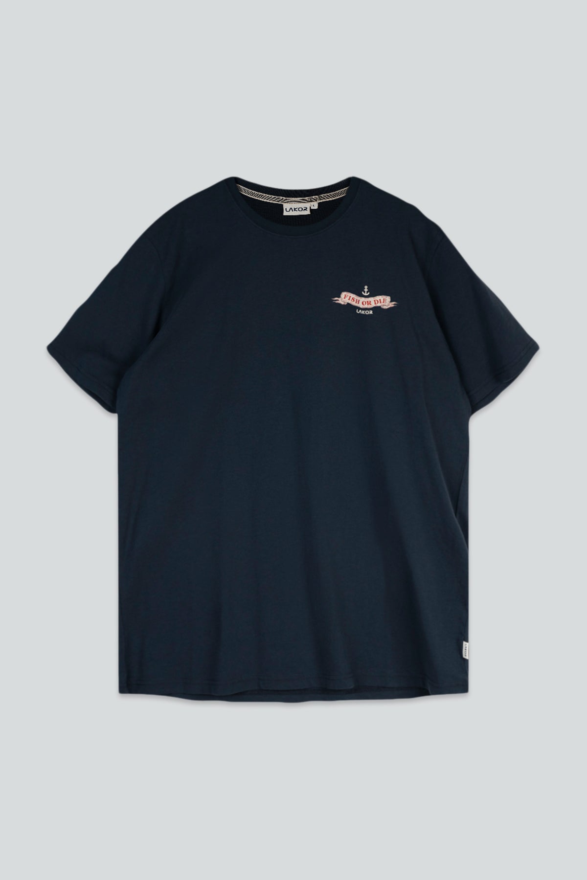 LAKOR The Smoking Salmon Back T-shirt T-Shirt Blueberry