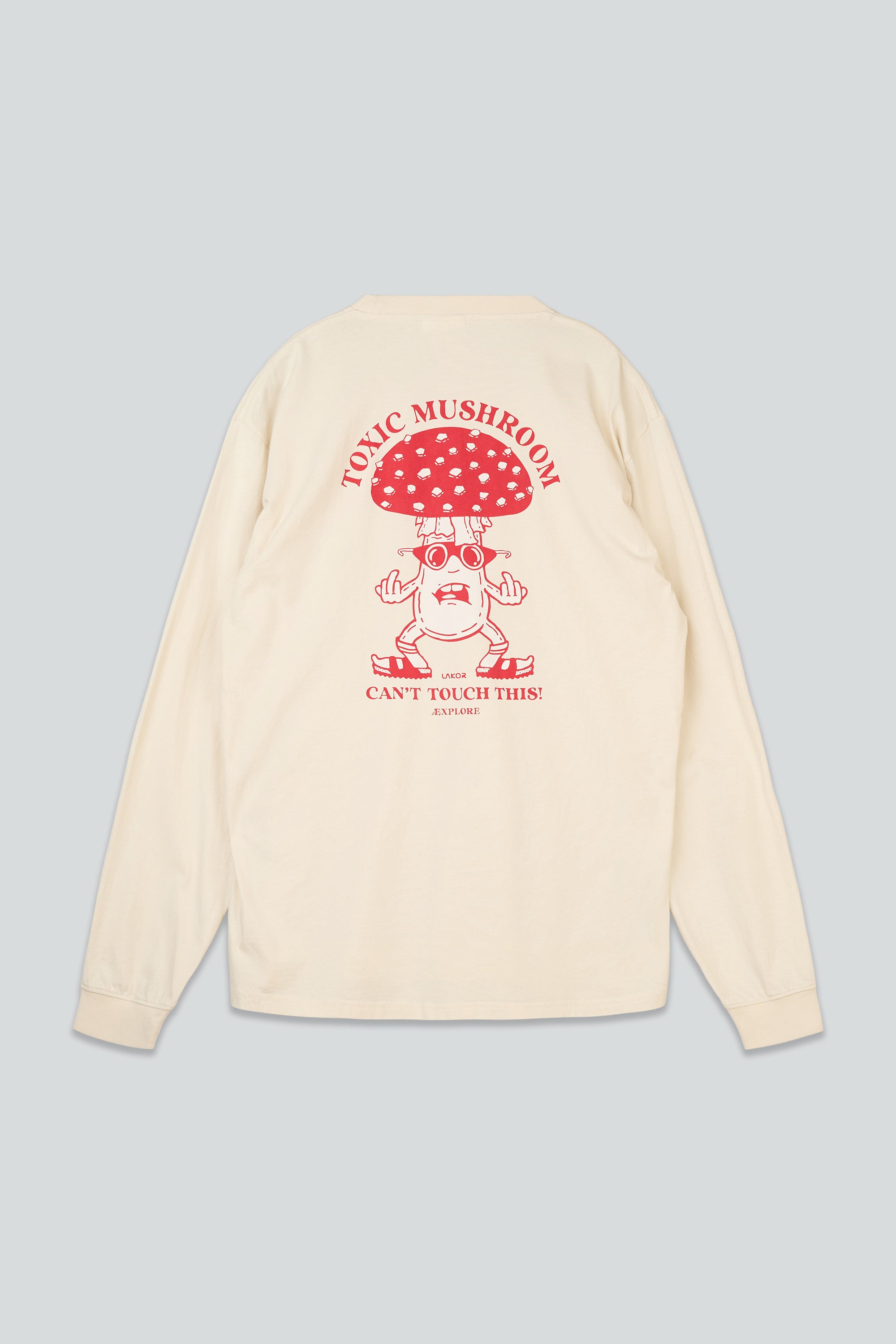 LAKOR Toxic Mushroom Boxfit LS T-shirt T-Shirt Rainy Day