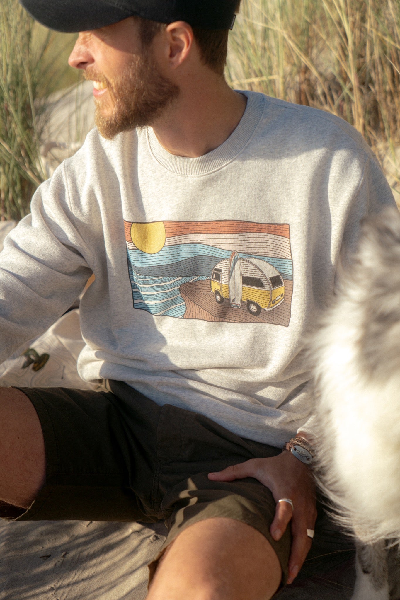 Trippin' Crewneck - Oatmeal Melange