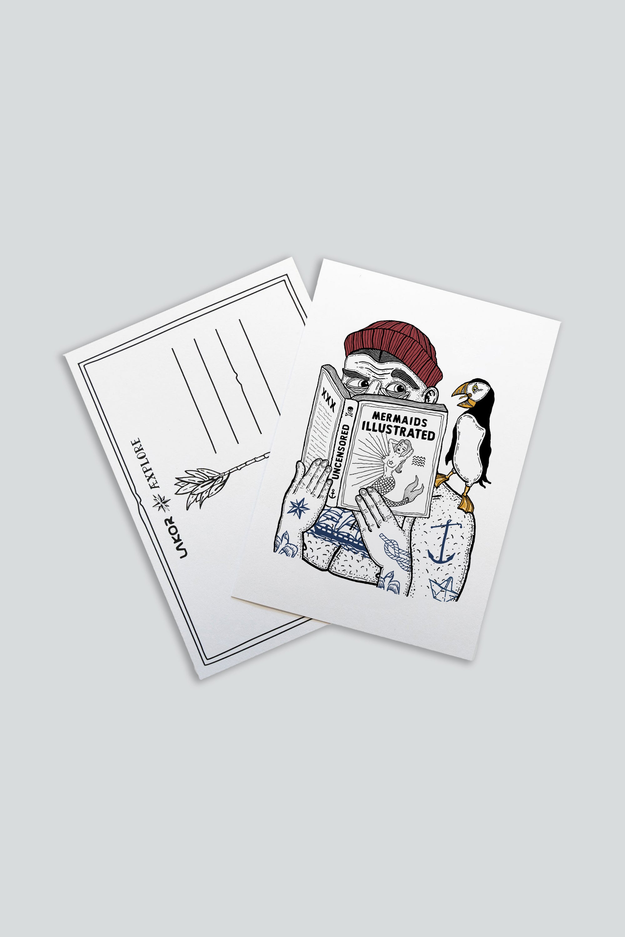 LAKOR Uncensored Postcard Postcard White