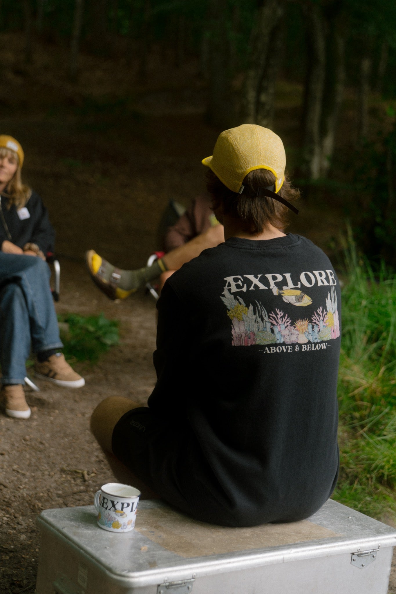 LAKOR Underwater Garden Crewneck Sweatshirt Moonless Night